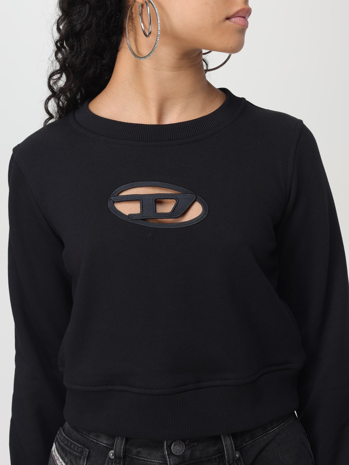 DIESEL SWEATSHIRT: Sweatshirt damen Diesel, Schwarz - Img 4