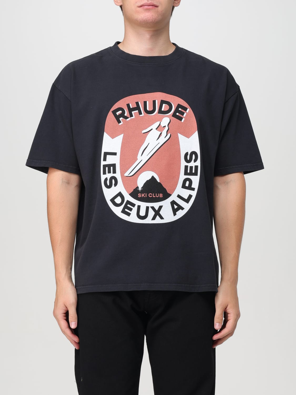 RHUDE T-SHIRT: T-shirt men Rhude, Black - Img 1