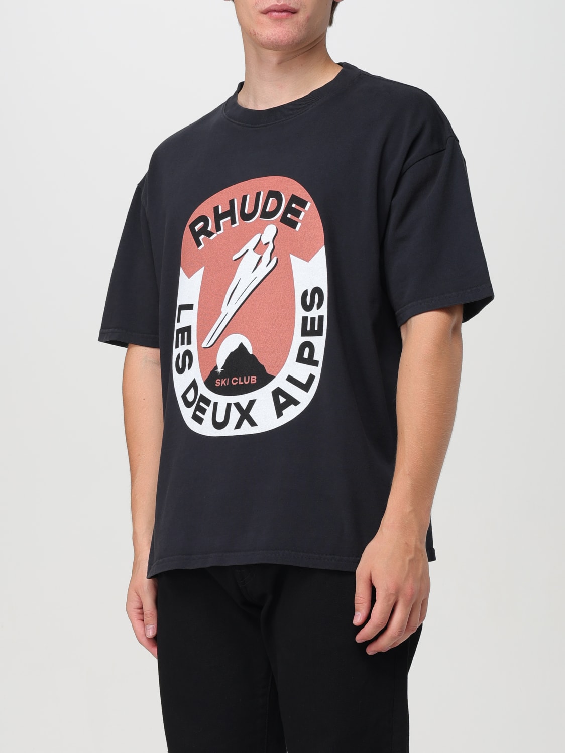 RHUDE T-SHIRT: T-shirt men Rhude, Black - Img 3