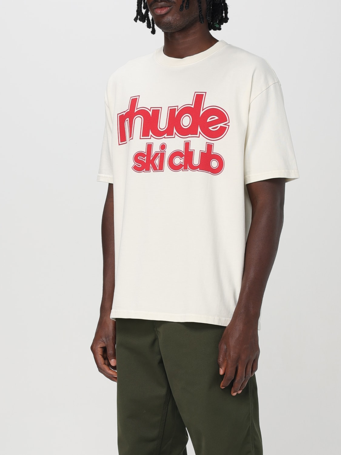 RHUDE T-SHIRT: T-shirt men Rhude, White - Img 3