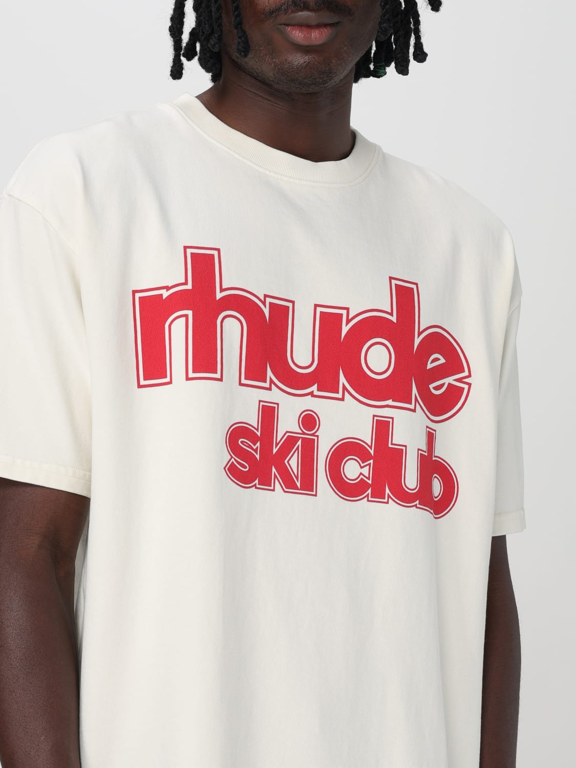 RHUDE T-SHIRT: T-shirt men Rhude, White - Img 4