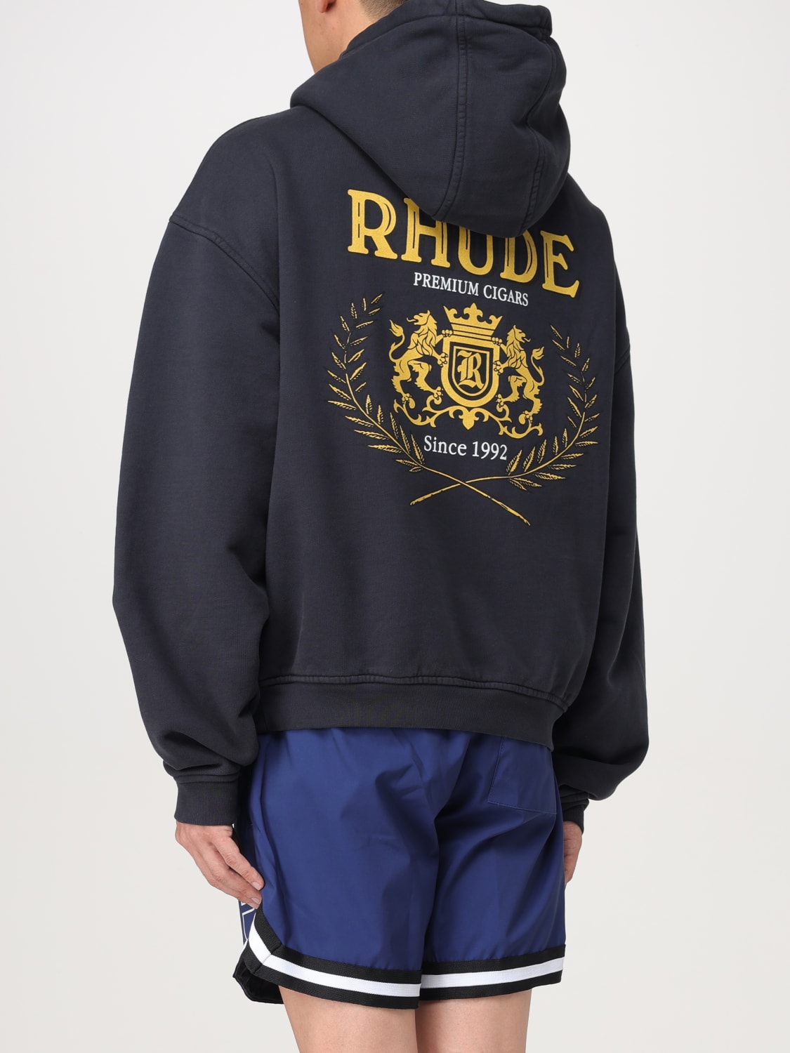 RHUDE スウェットシャツ: スウェットシャツ メンズ Rhude, ブラック - Img 3