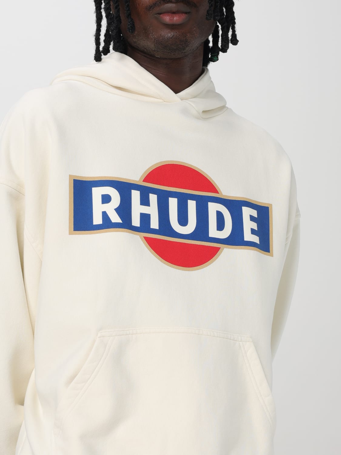 RHUDE 스웨트셔츠: 스웨트셔츠 남성 Rhude, 화이트 - Img 4