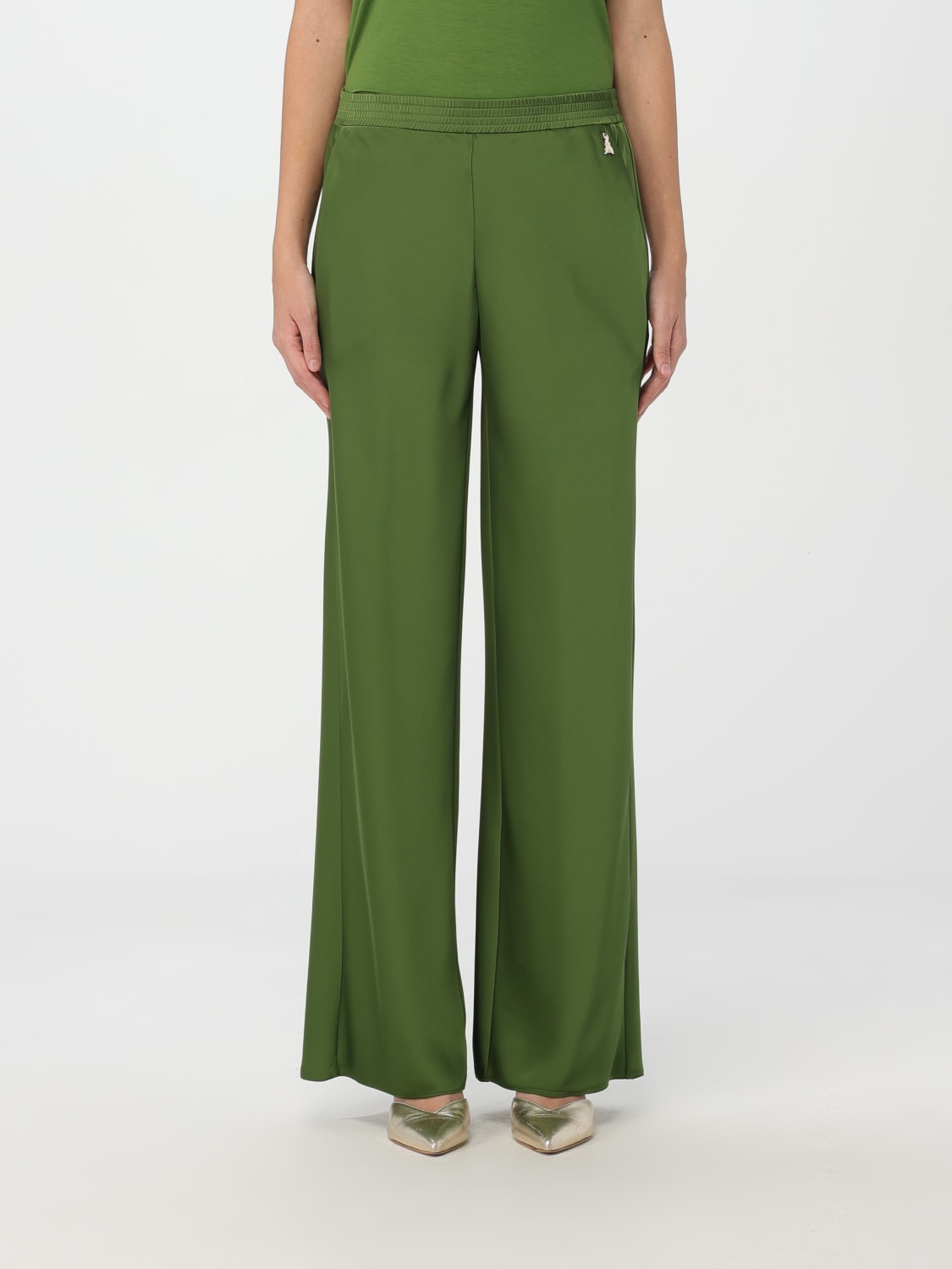 PATRIZIA PEPE PANTS: Pants woman Patrizia Pepe, Green - Img 1