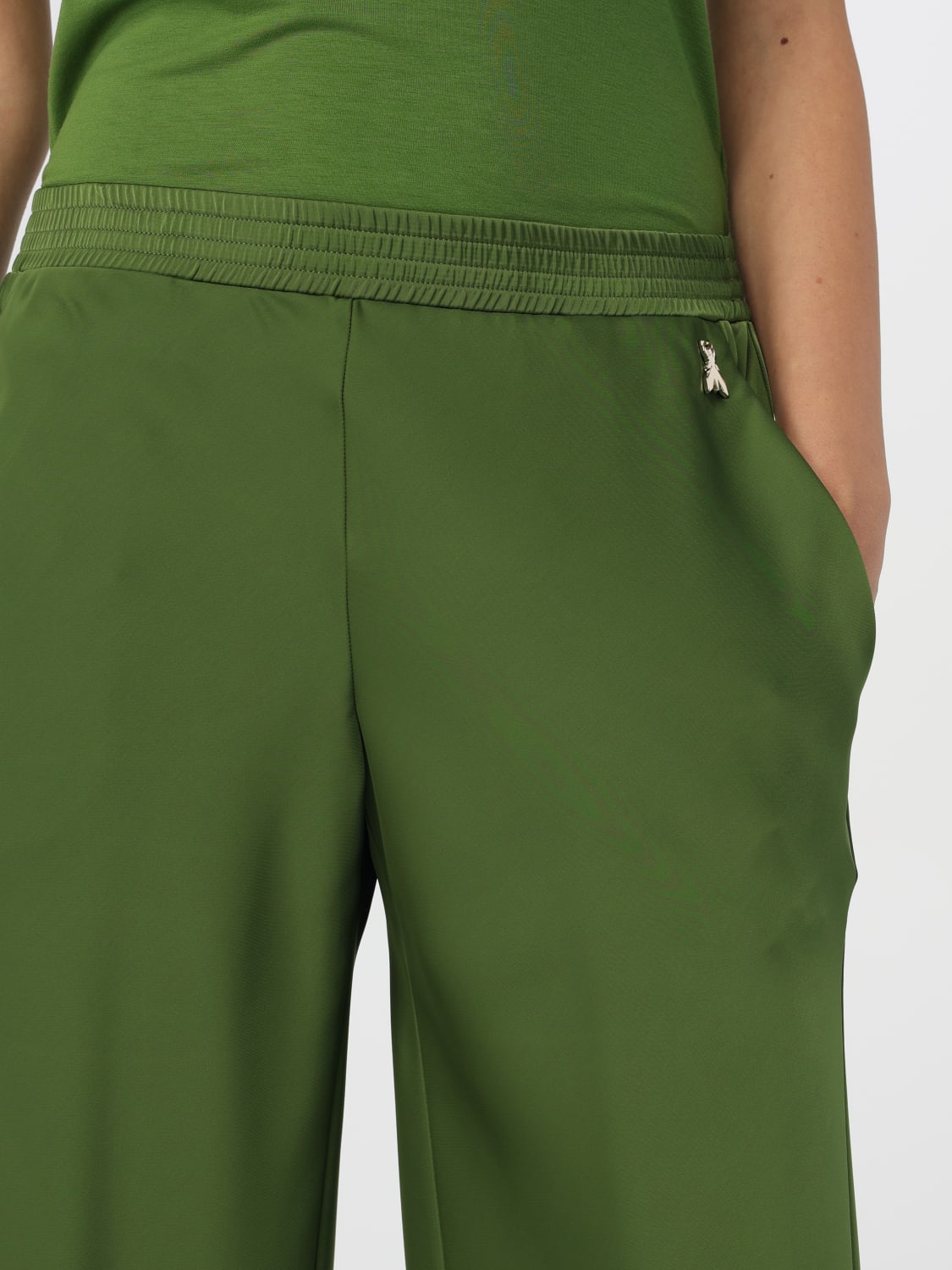 PATRIZIA PEPE PANTS: Pants woman Patrizia Pepe, Green - Img 3