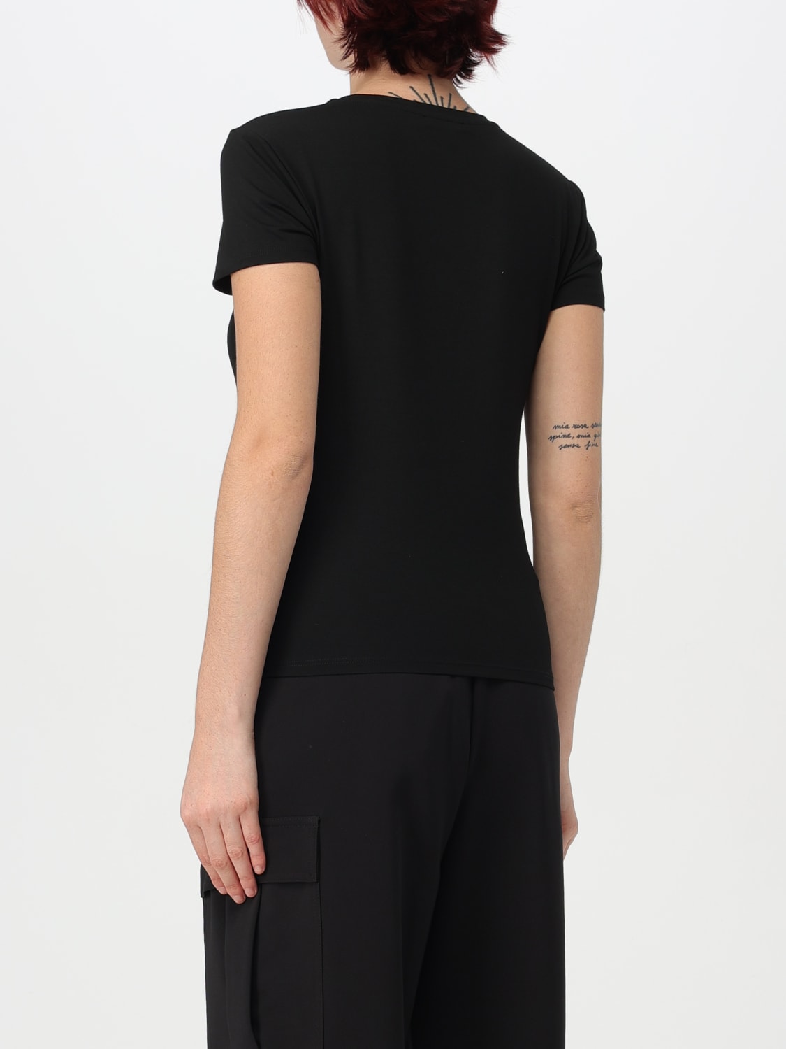 PATRIZIA PEPE T-SHIRT: T-shirt Patrizia Pepe in cotone , Nero - Img 2