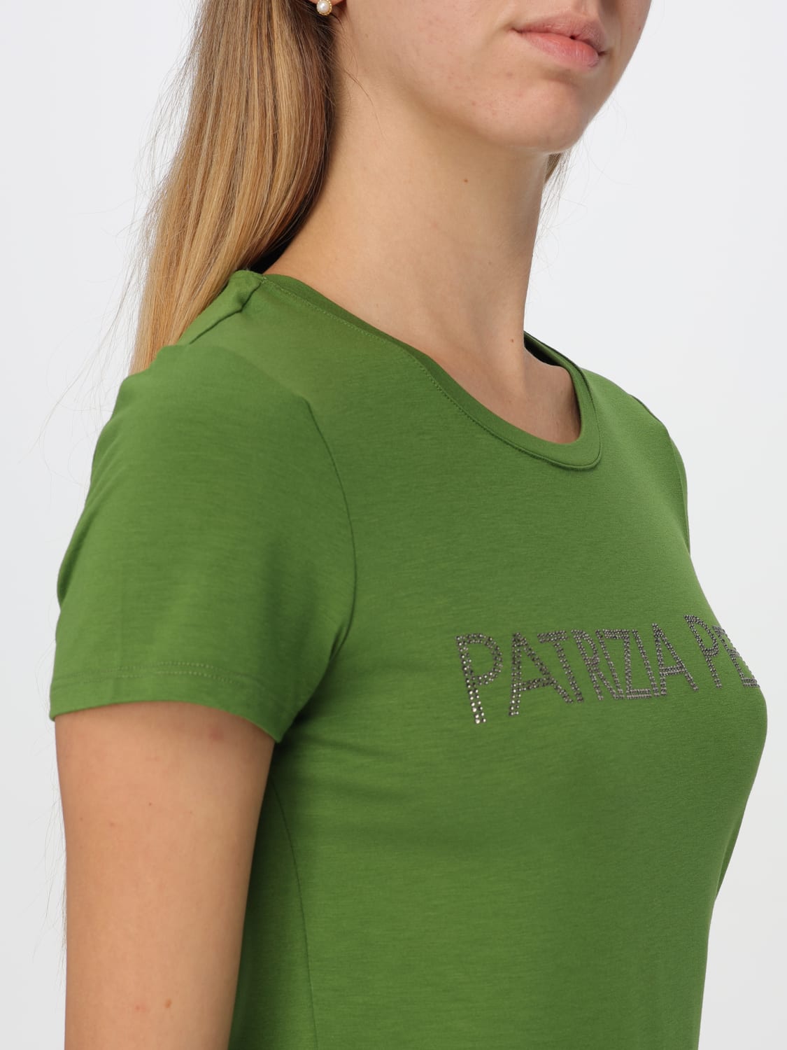 PATRIZIA PEPE T-SHIRT: T-shirt woman Patrizia Pepe, Green - Img 3