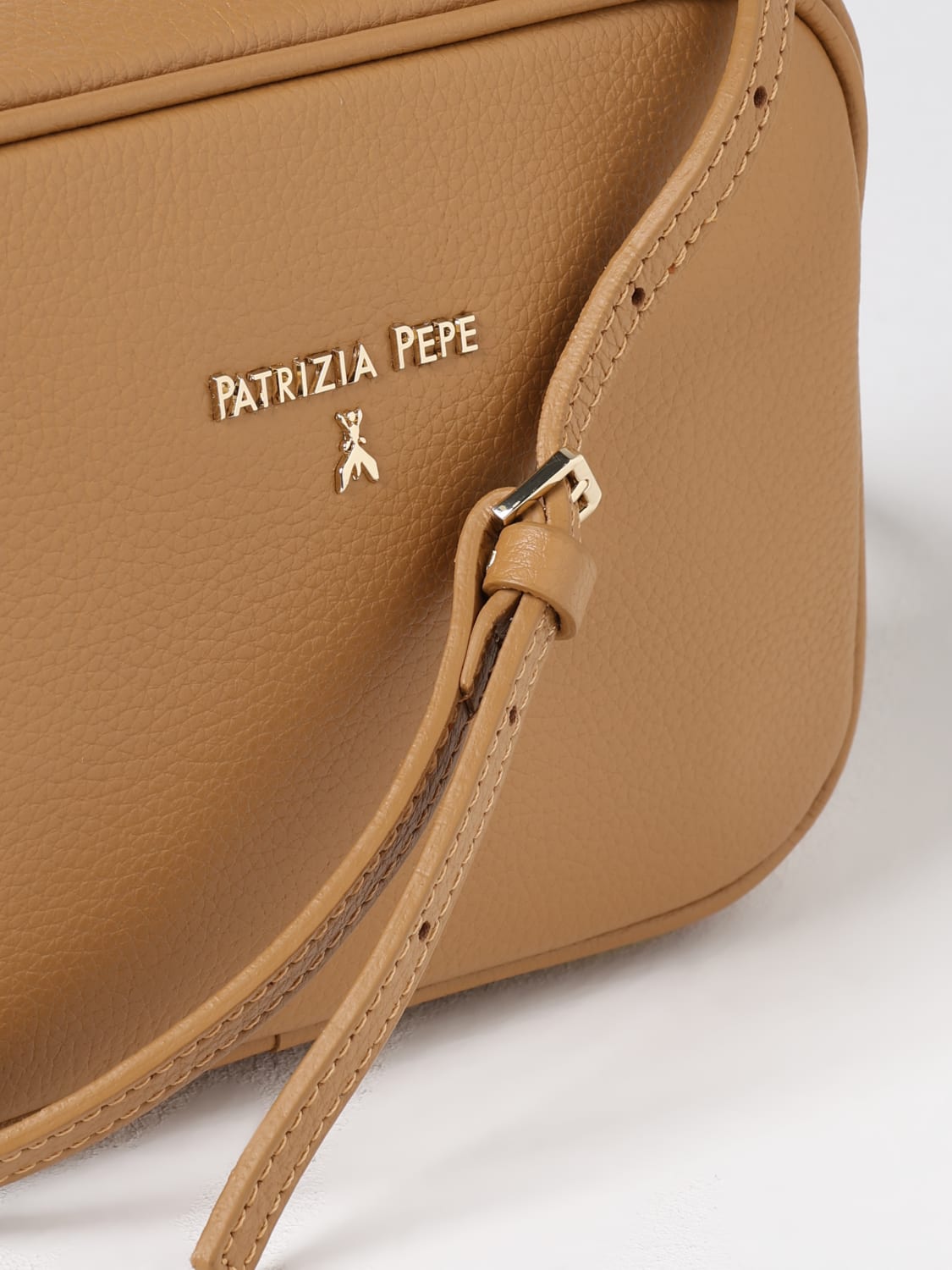 PATRIZIA PEPE BORSA MINI: Borsa Patrizia Pepe in pelle sintetica a grana , Beige - Img 3