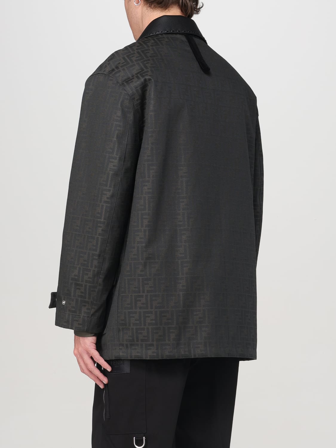 FENDI JACKET: Coat men Fendi, Mud - Img 3