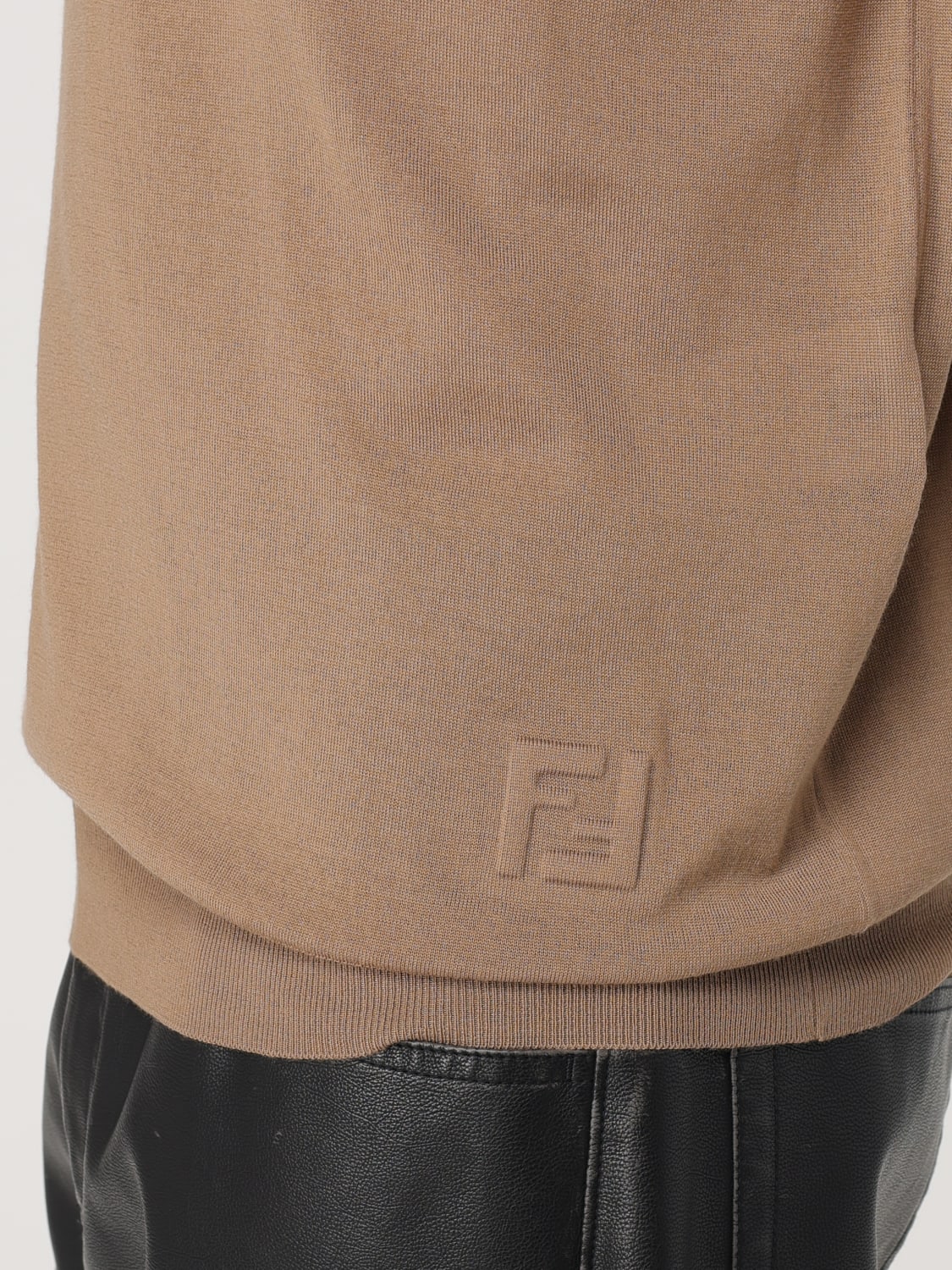 FENDI POLO SHIRT: Sweater men Fendi, Beige - Img 5