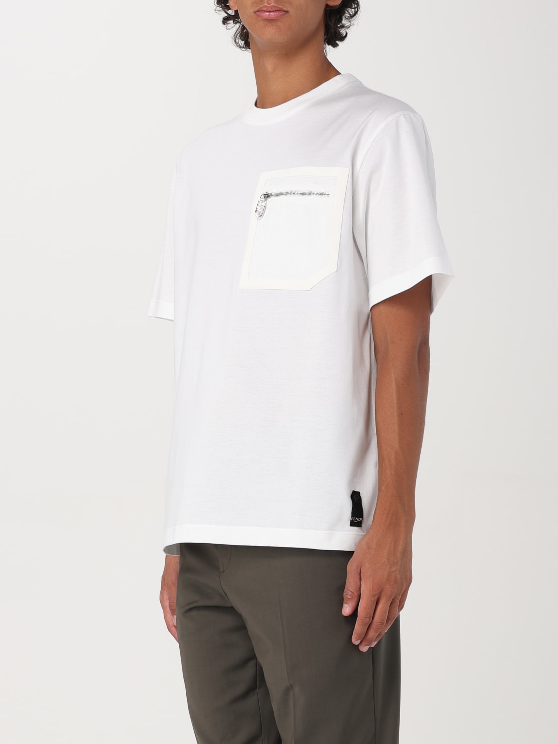 FENDI T-SHIRT: T-shirt men Fendi, White - Img 4