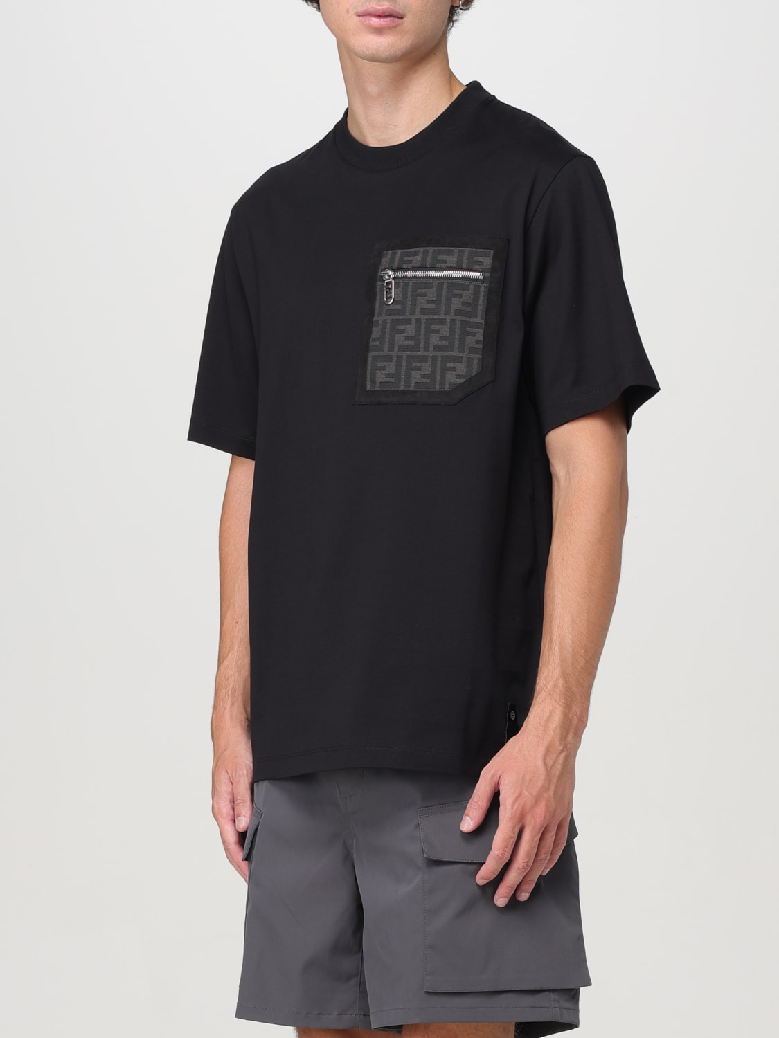 FENDI T-SHIRT: T-shirt men Fendi, Black - Img 4