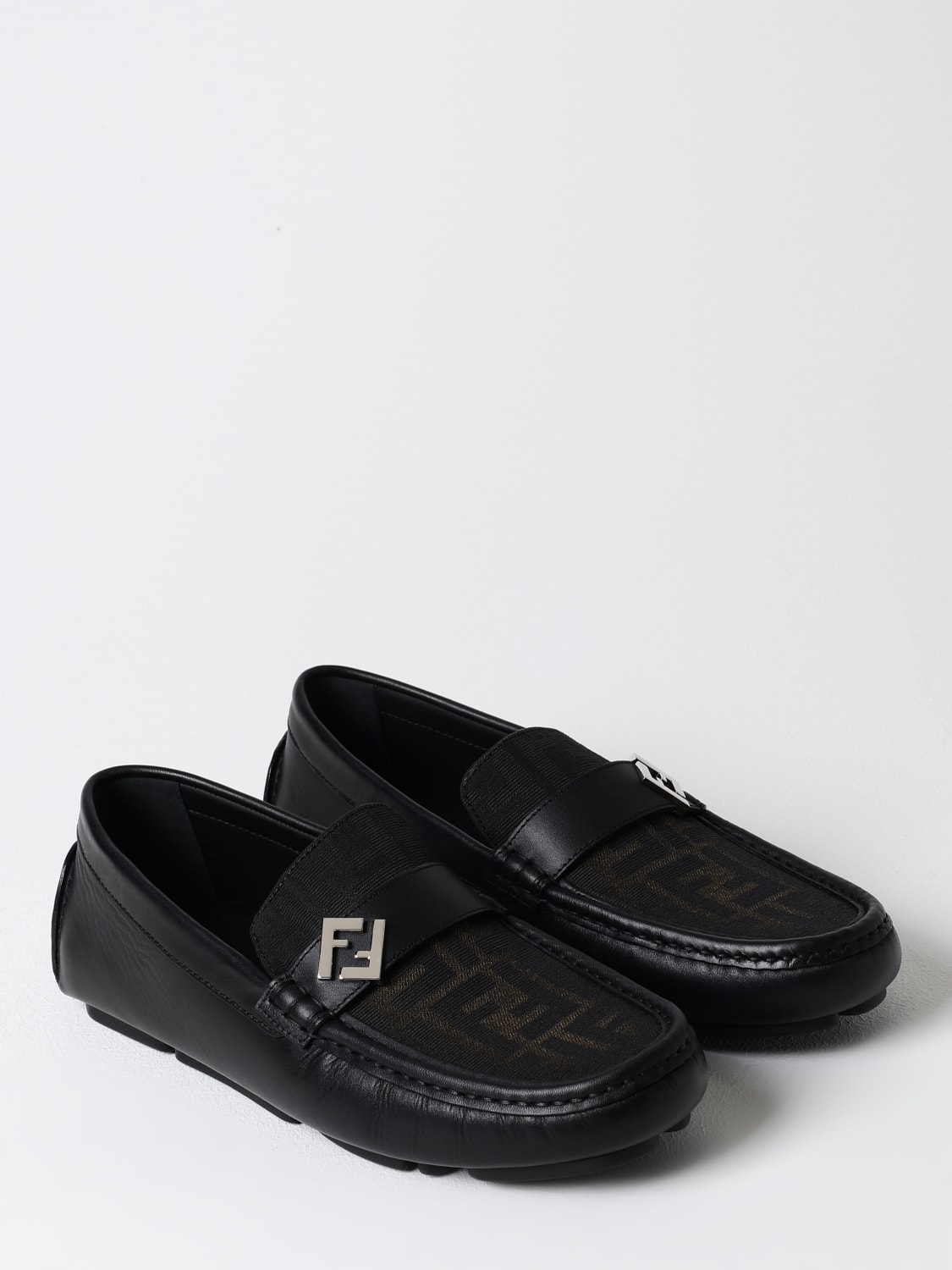 FENDI LOAFERS: Shoes men Fendi, Tobacco - Img 2