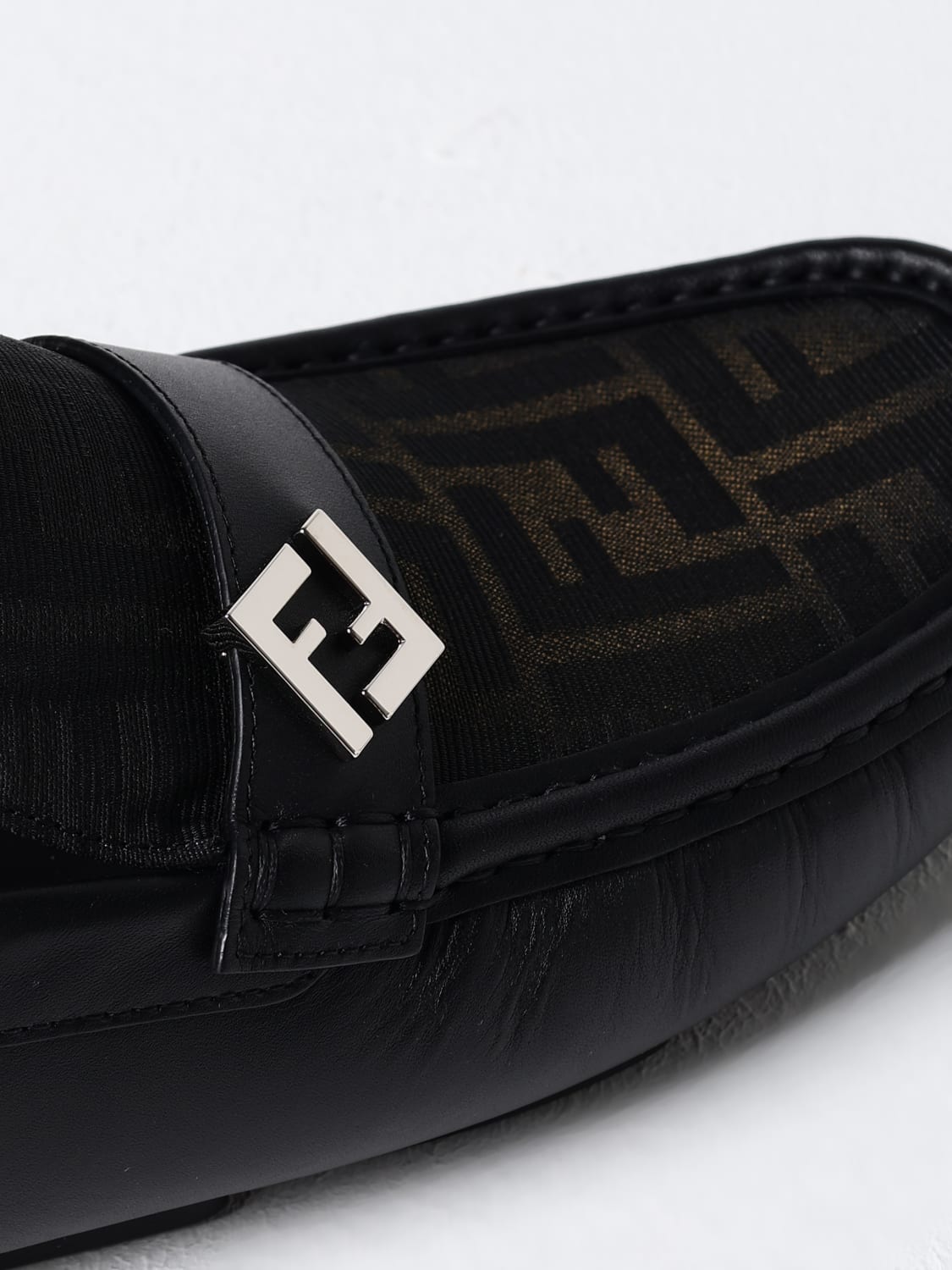 FENDI LOAFERS: Shoes men Fendi, Tobacco - Img 4