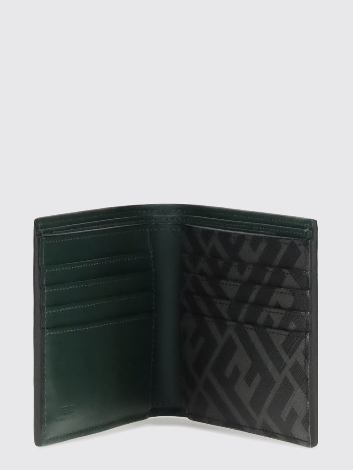 FENDI WALLET: Wallet men Fendi, Green - Img 2