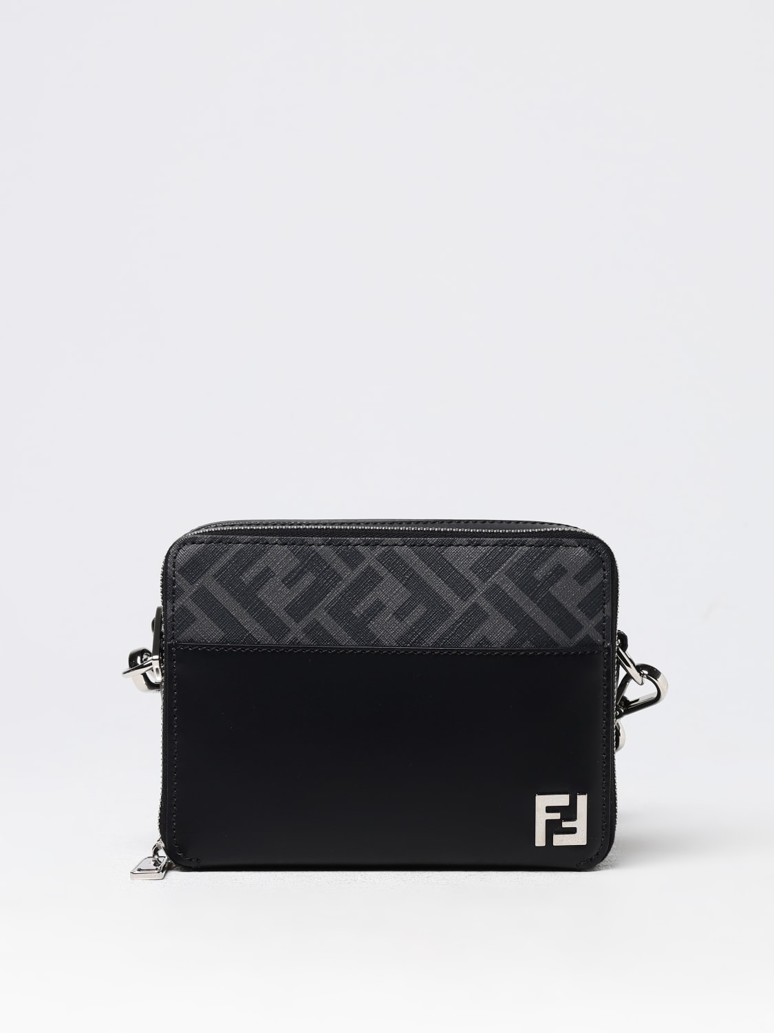 Giglio Borsa Squared FF Fendi in pelle e tela FF