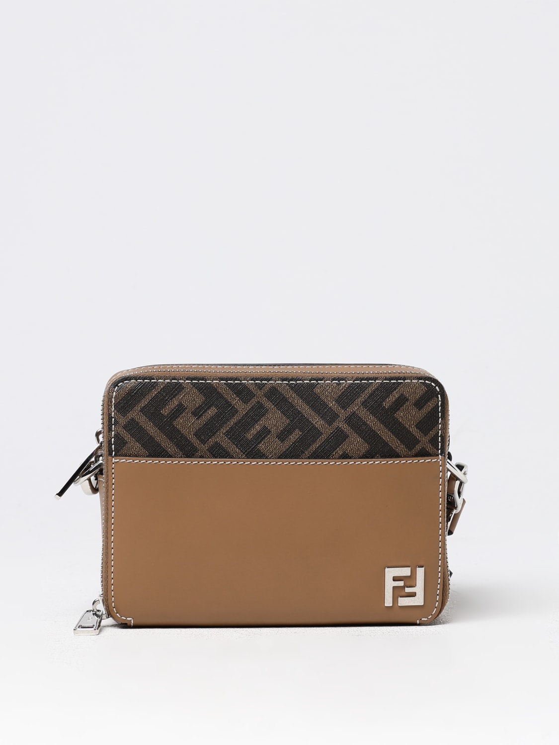 Giglio Borsa Squared FF Fendi in pelle e tela FF