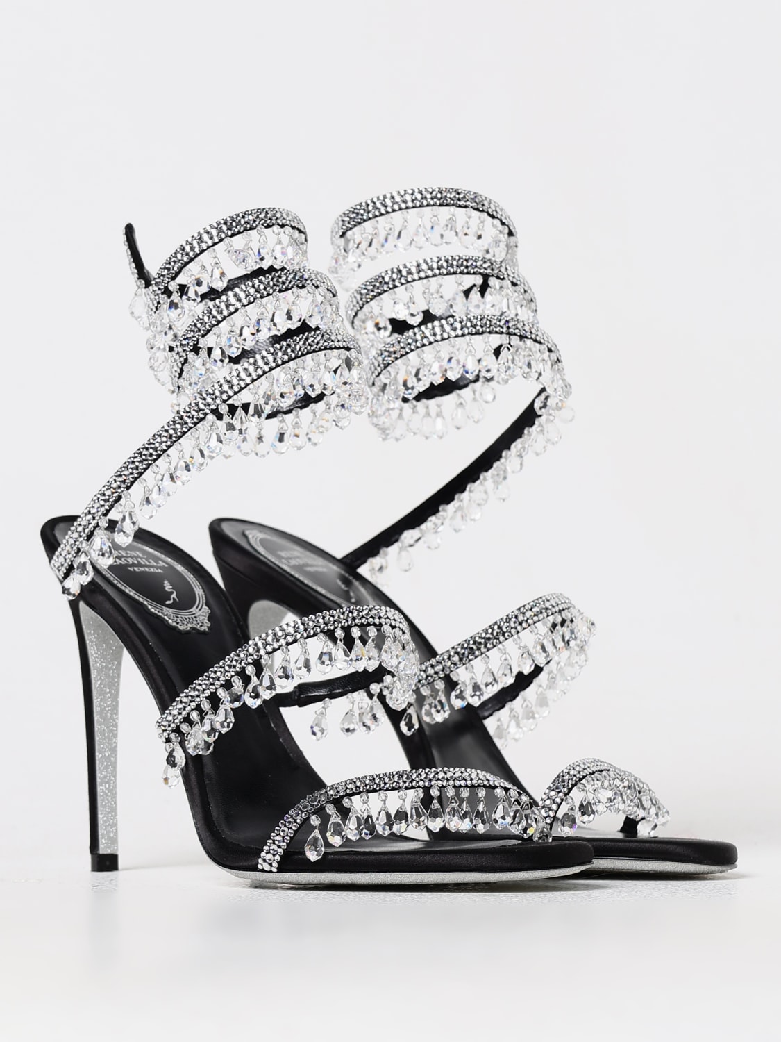 RENE CAOVILLA: Shoes woman - Black 1 | Rene Caovilla heeled