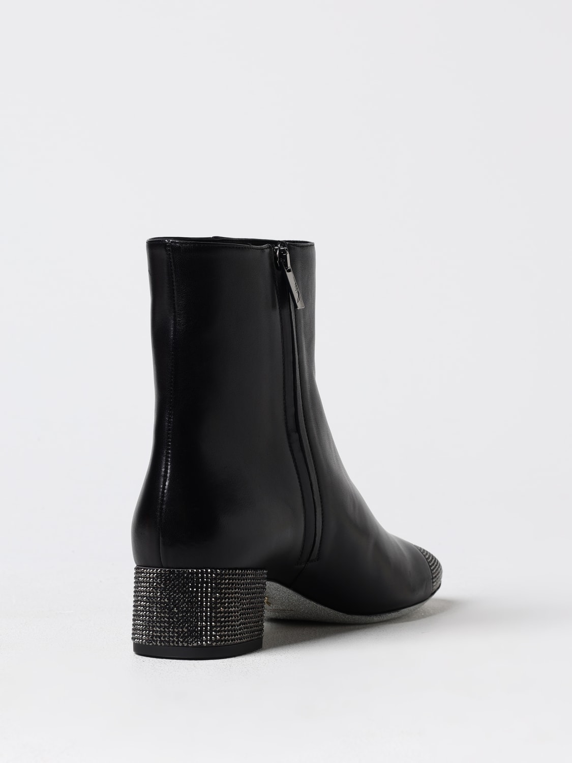 RENE CAOVILLA FLAT ANKLE BOOTS: Shoes woman Rene Caovilla, Black - Img 3