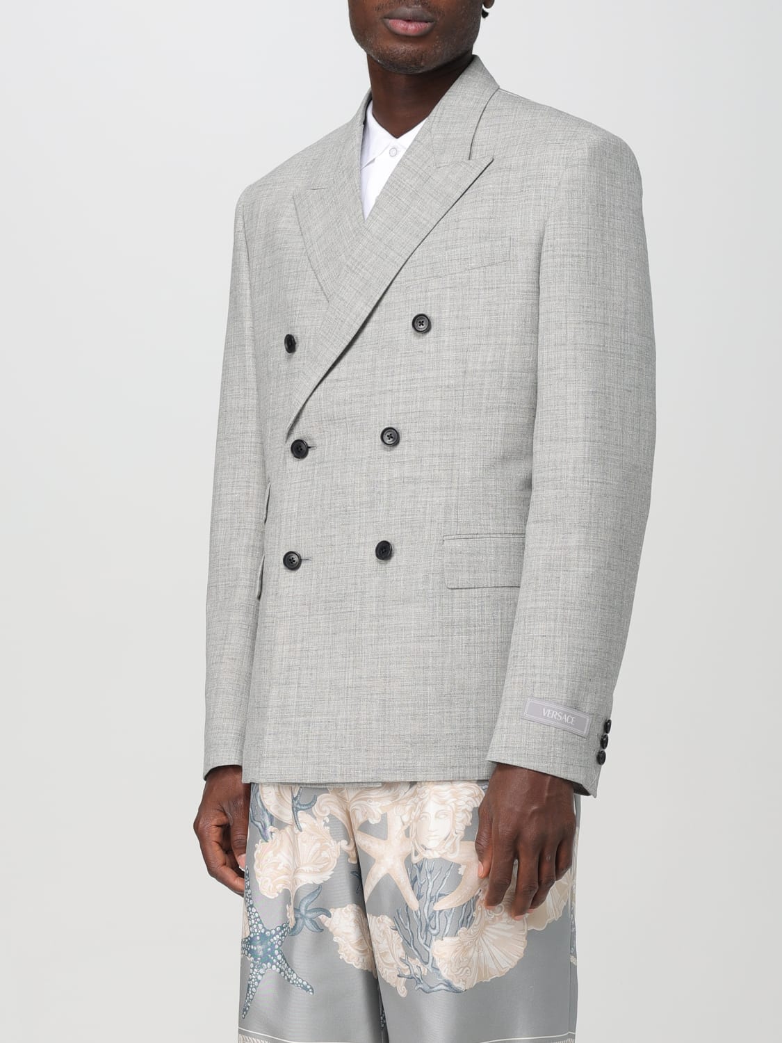 VERSACE BLAZER: Blazer men Versace, Grey - Img 4