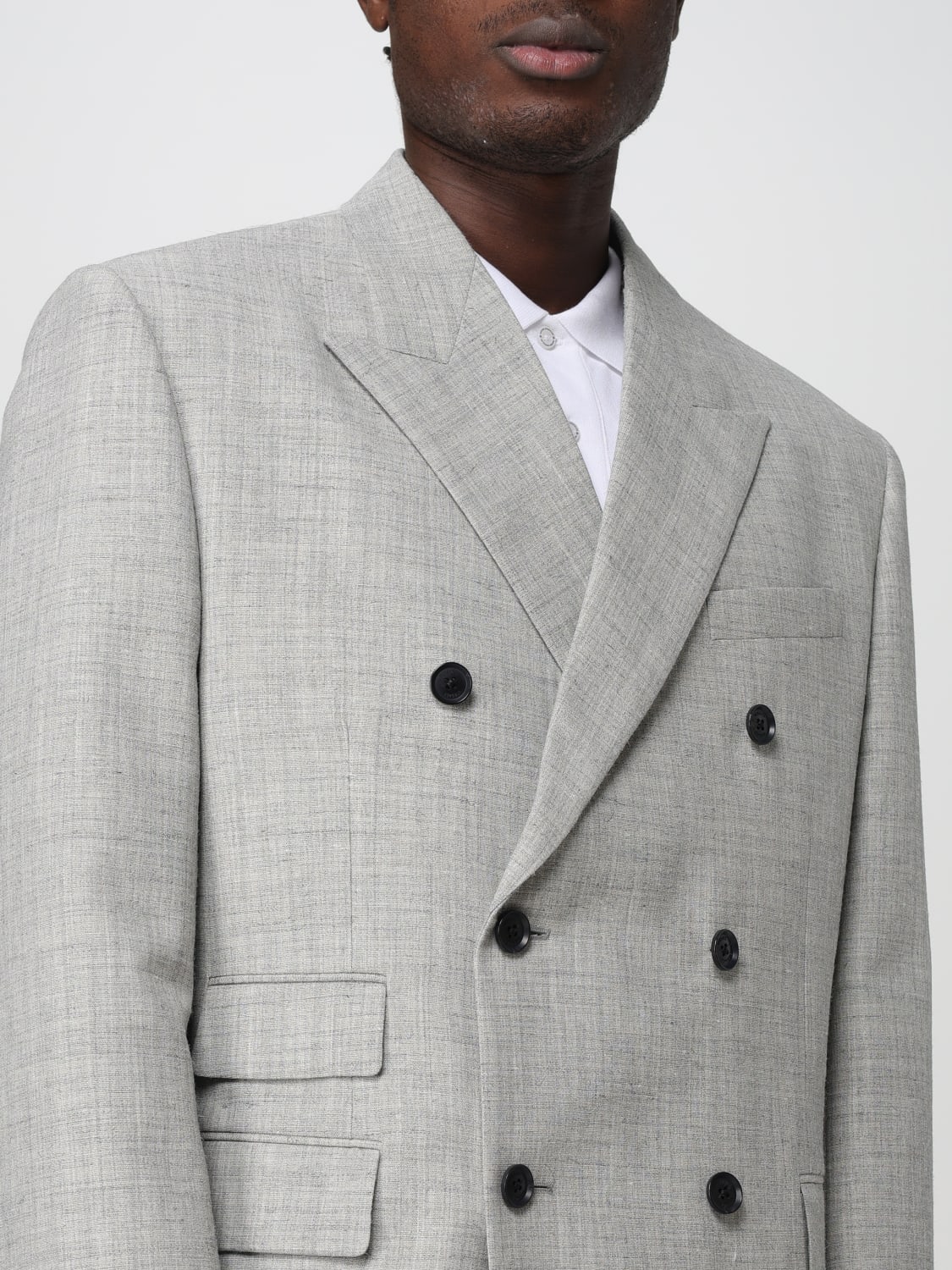 VERSACE BLAZER: Blazer men Versace, Grey - Img 5