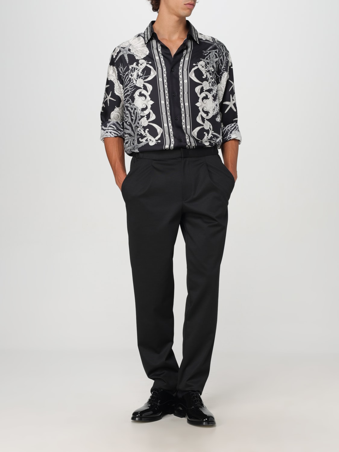 VERSACE SHIRT: Shirt men Versace, White - Img 2