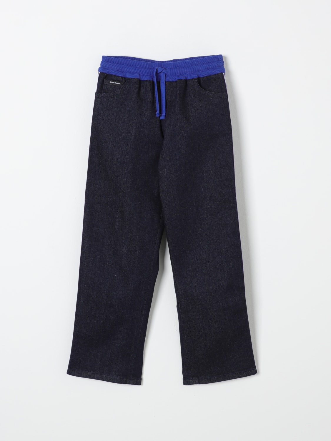 DOLCE & GABBANA PANTS: Pants kids Dolce & Gabbana, Blue - Img 1