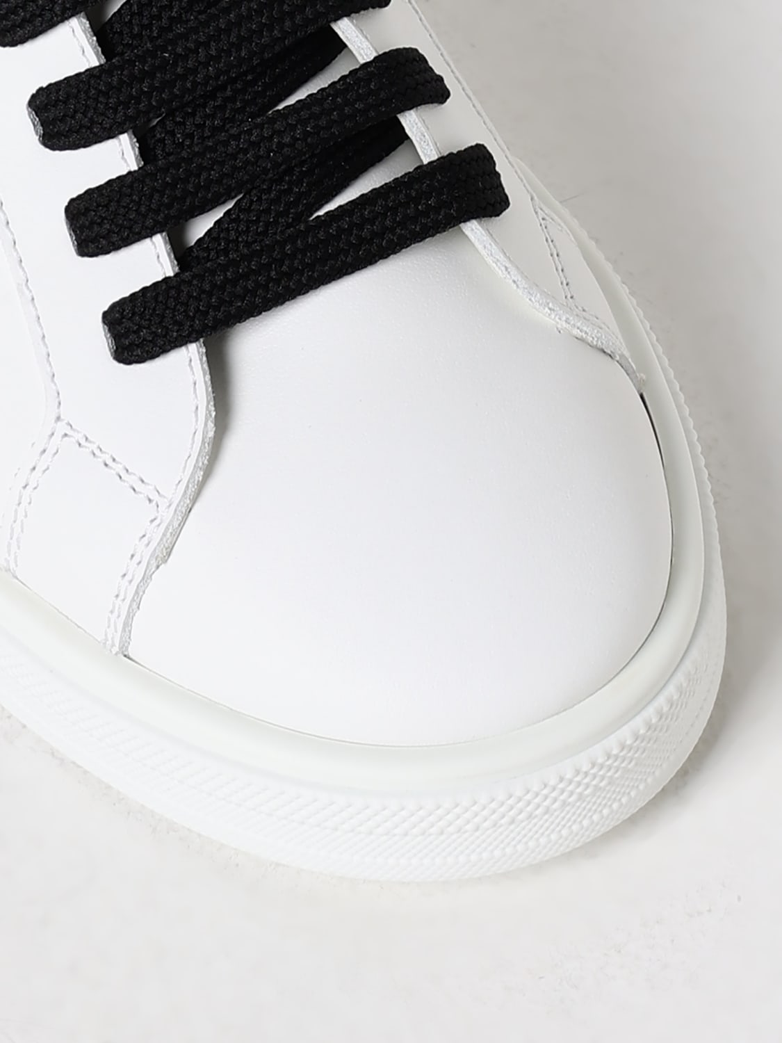 DOLCE & GABBANA SNEAKERS: Sneakers Dolce & Gabbana in pelle con monogram DG, Bianco - Img 4