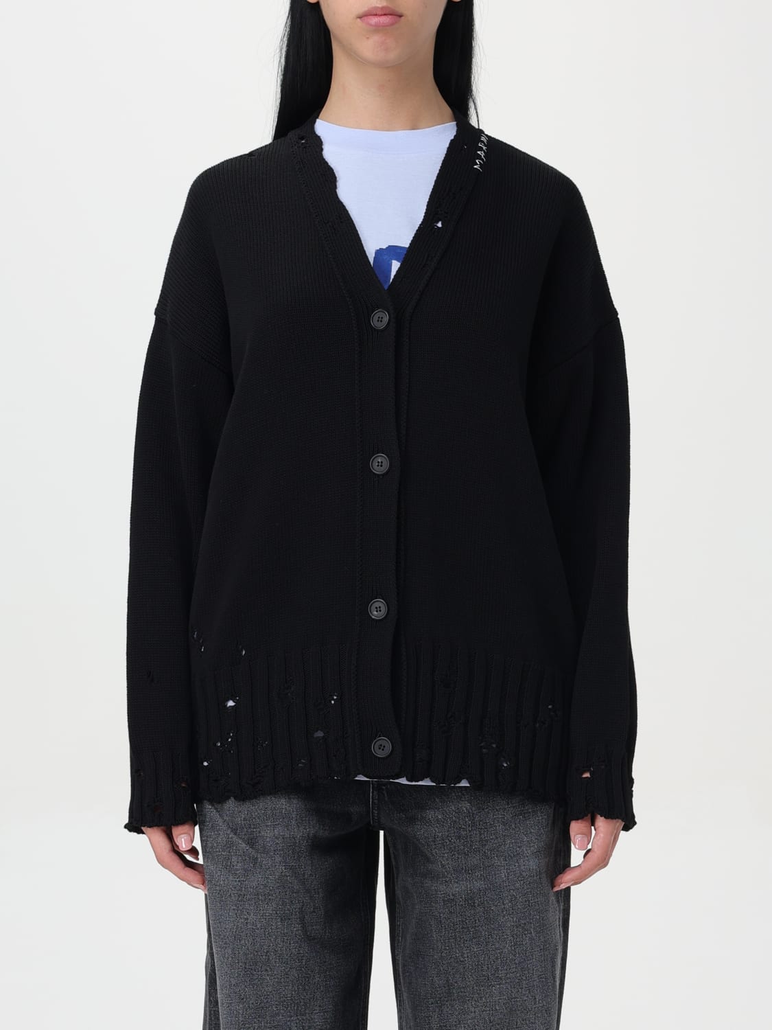 Giglio Cardigan con rotture Marni