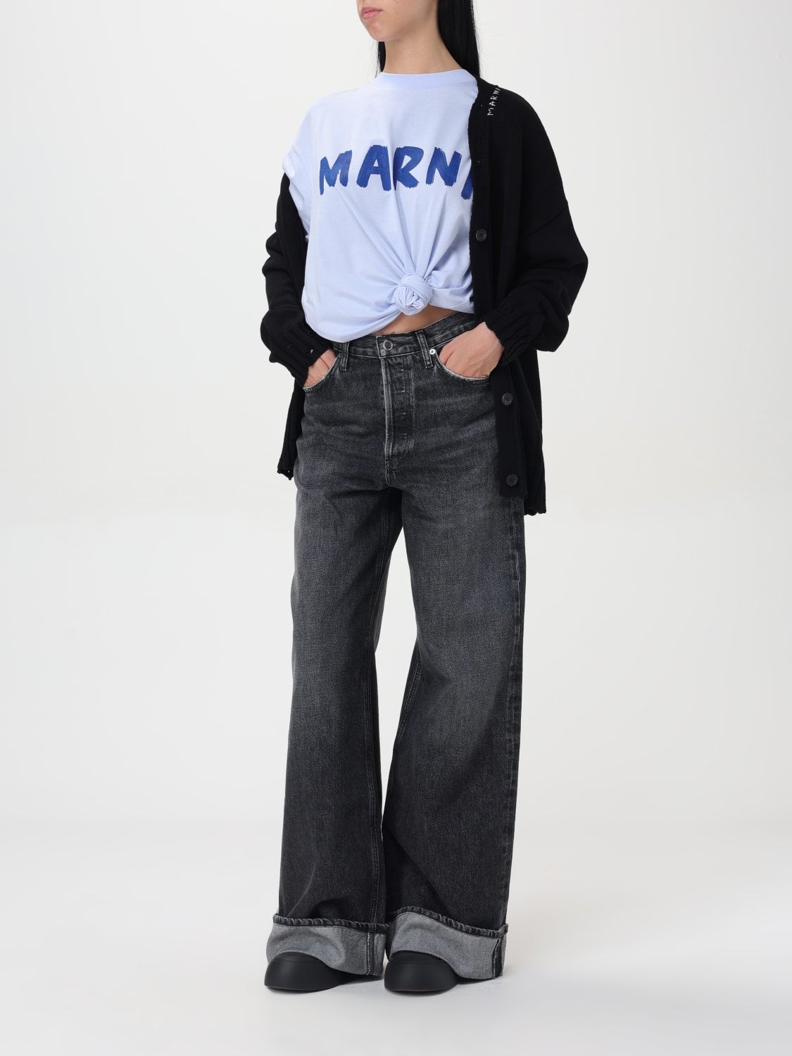 MARNI T-SHIRT: T-shirt woman Marni, Blue - Img 2