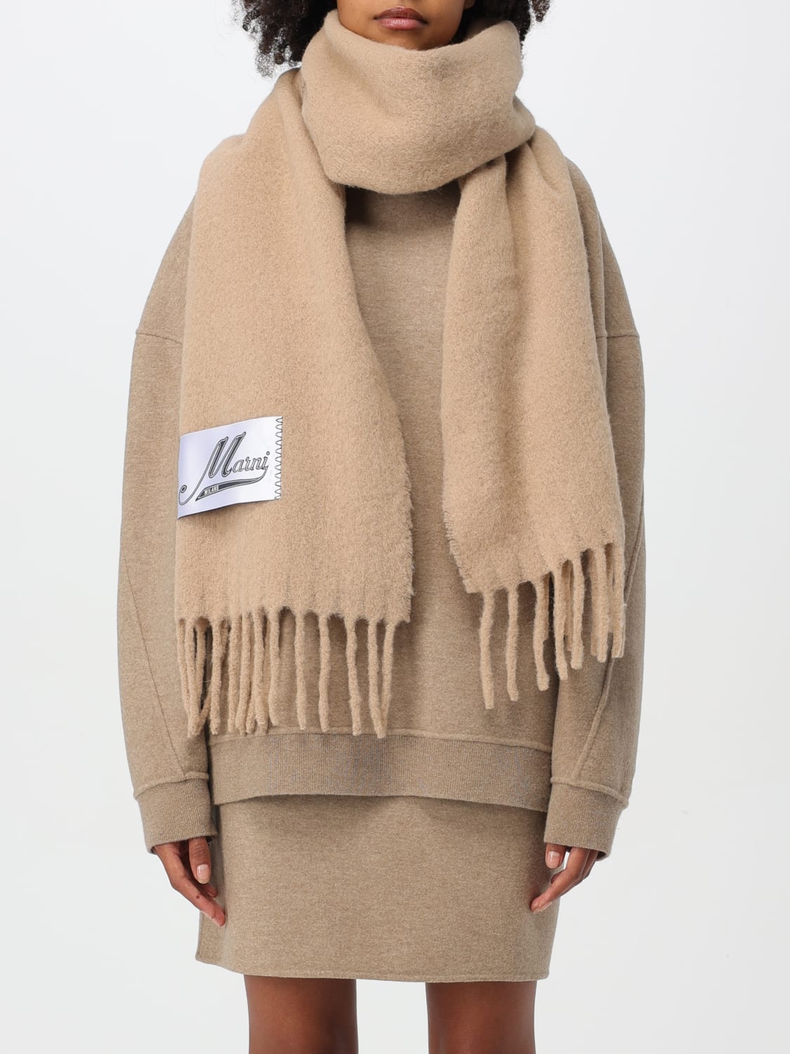 MARNI SCARF: Scarf woman Marni, Beige - Img 2