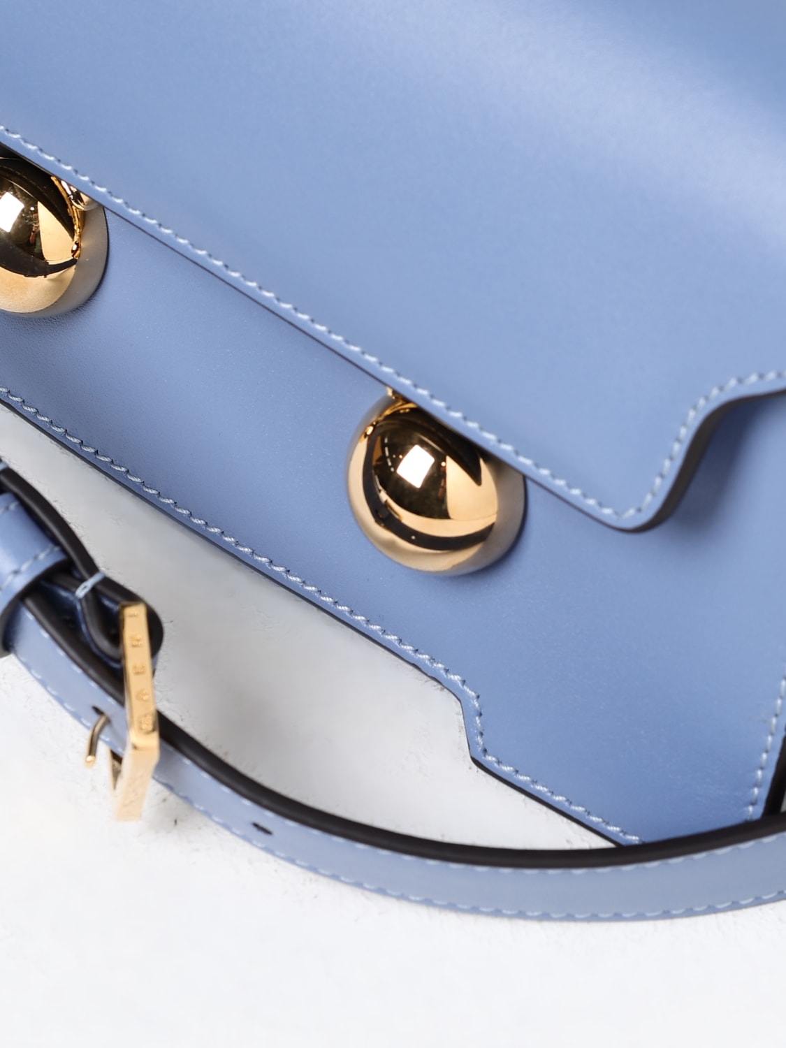 MARNI MINI BAG: Shoulder bag woman Marni, Blue - Img 4