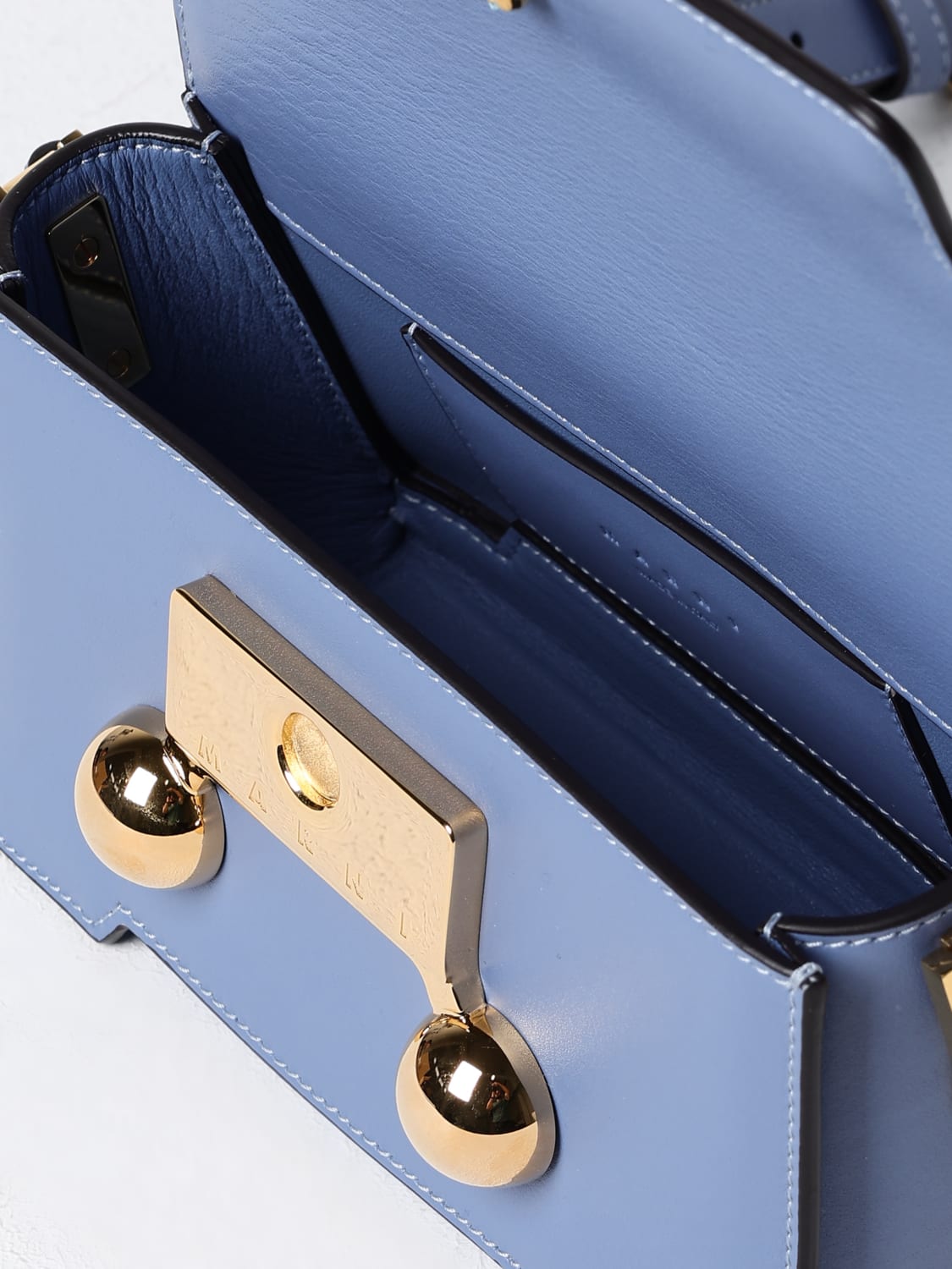 MARNI MINI BAG: Shoulder bag woman Marni, Blue - Img 5