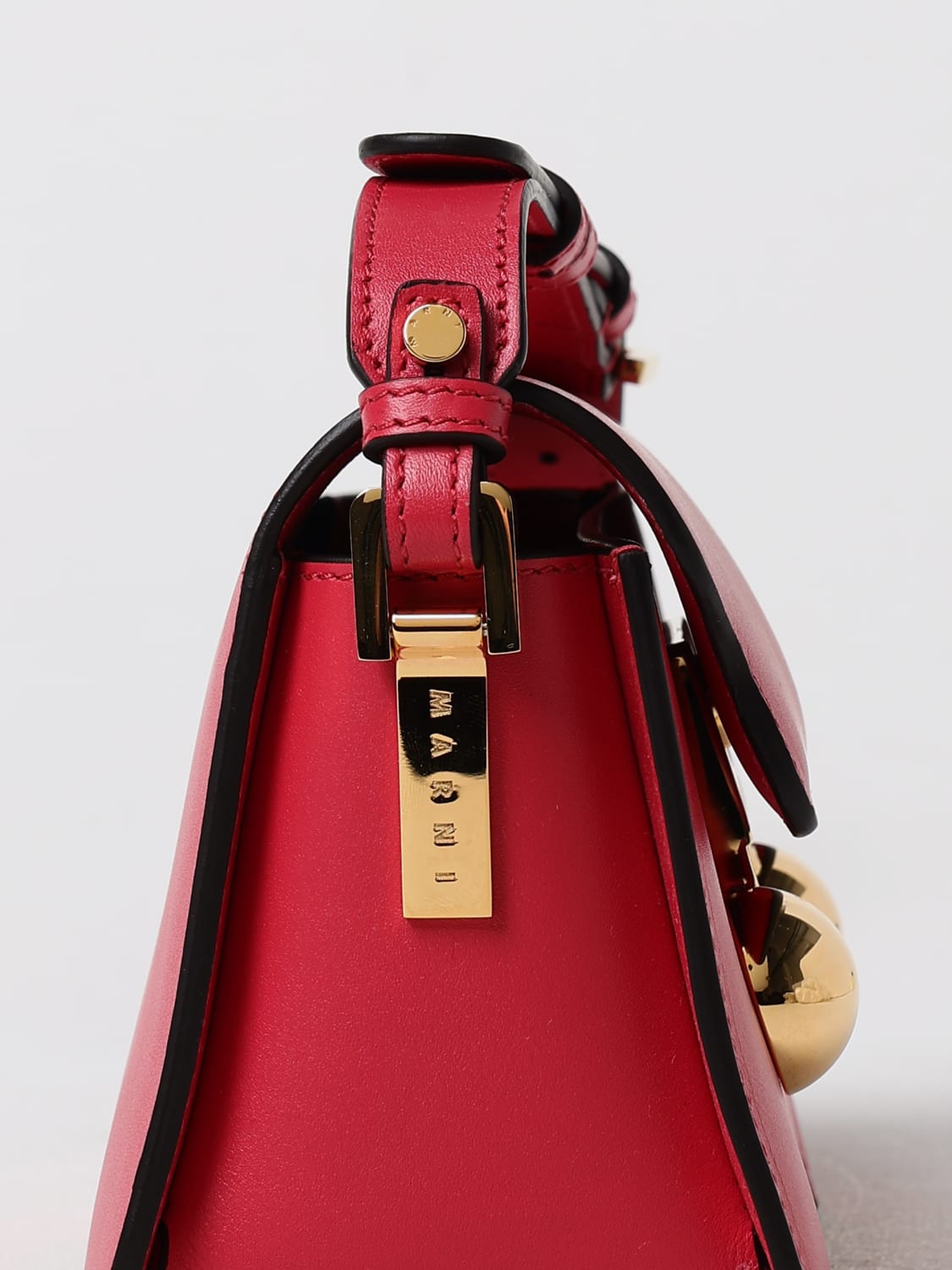 MARNI MINI SAC: Sac porté épaule femme Marni, Rouge - Img 4