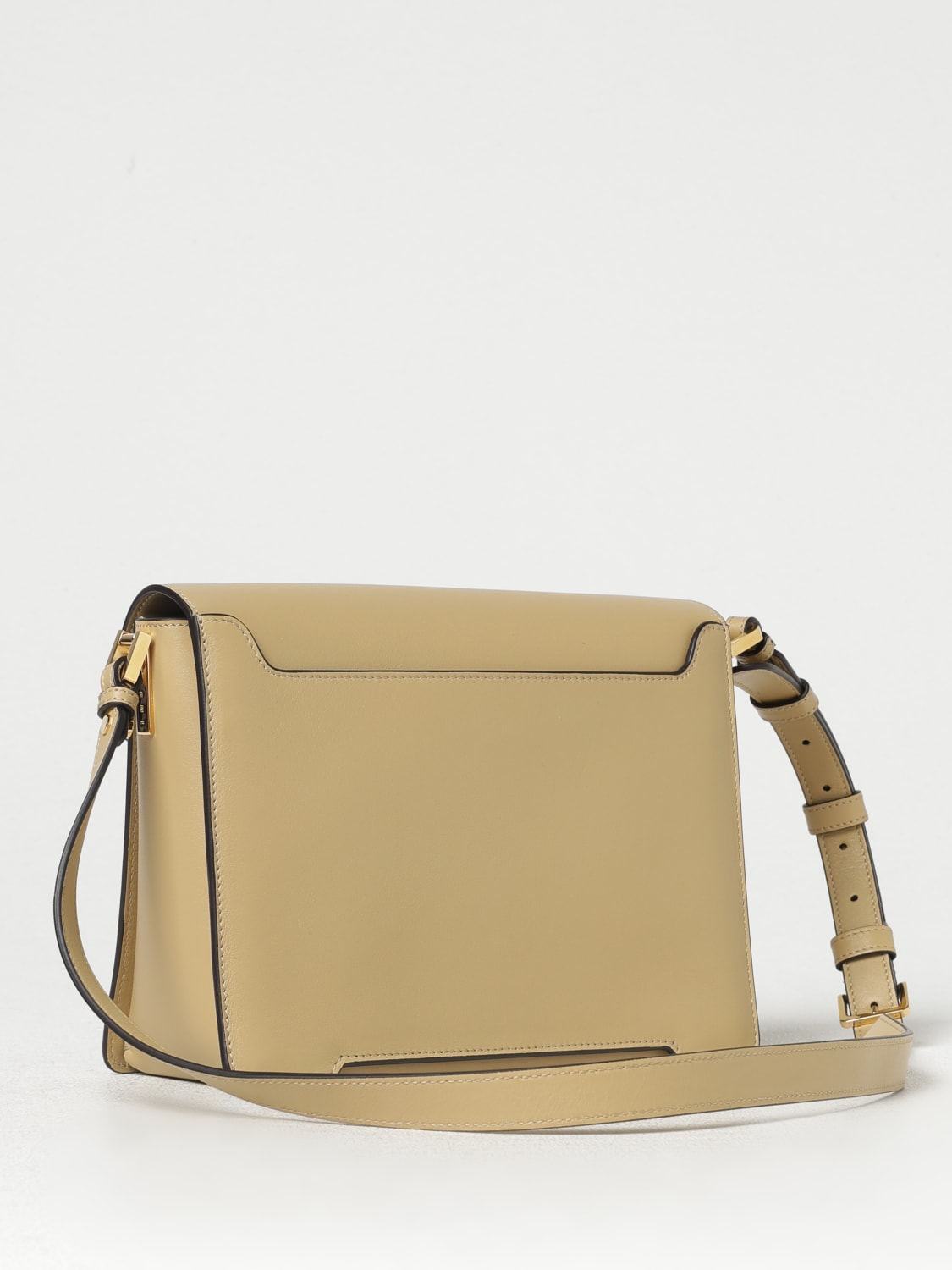 ショルダーバッグ・ポシェット MARNI Women Shoulder Bags SBMP0195U1 P6948 878 Beige Black leather Trunkaroo medium shoulder bag | Marni