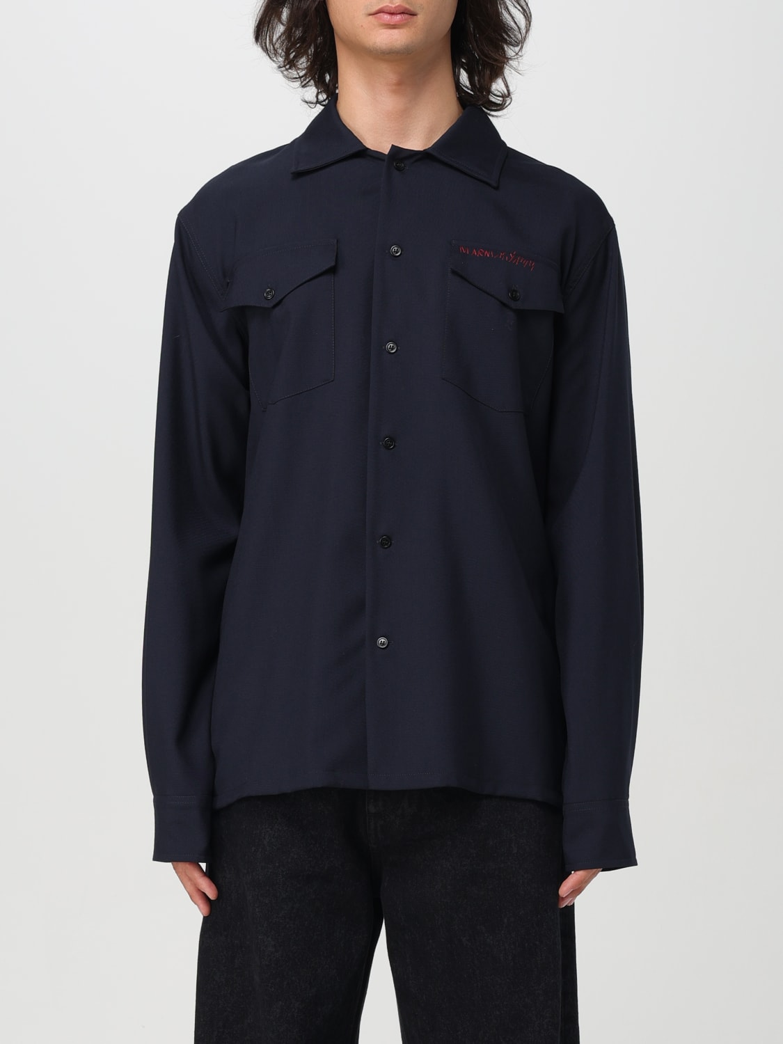 MARNI SHIRT: Blazer men Marni, Blue - Img 1