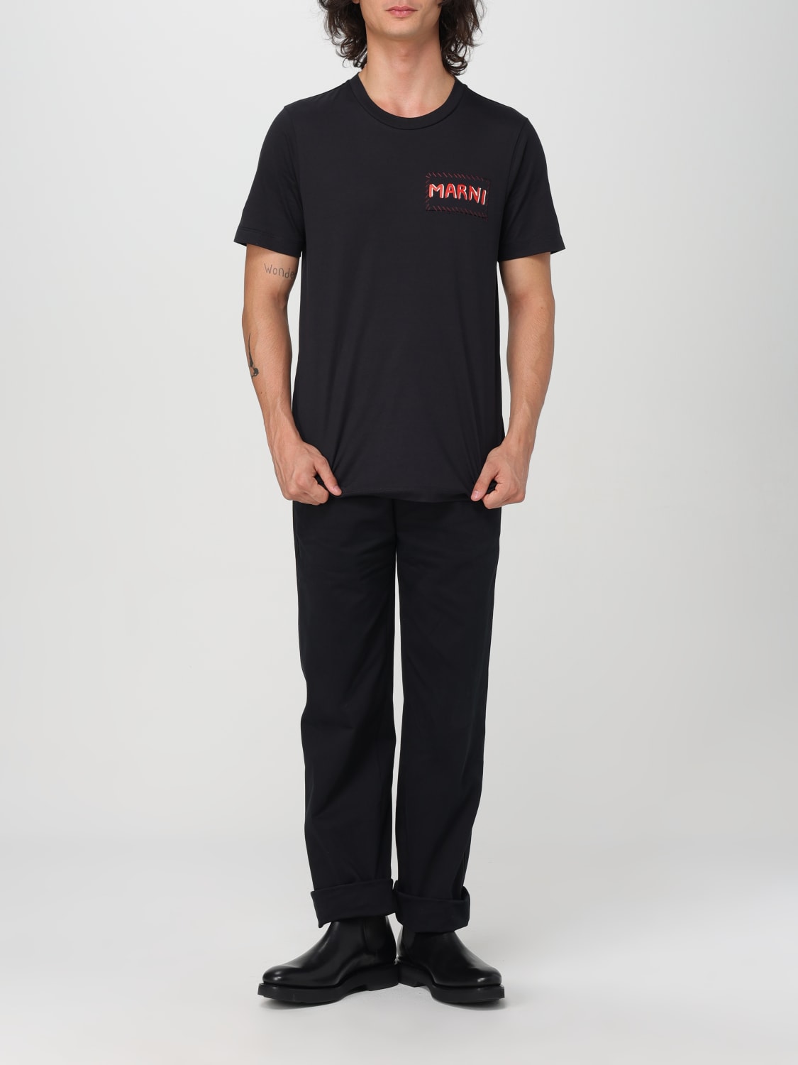 MARNI T-SHIRT: T-shirt men Marni, Black - Img 2