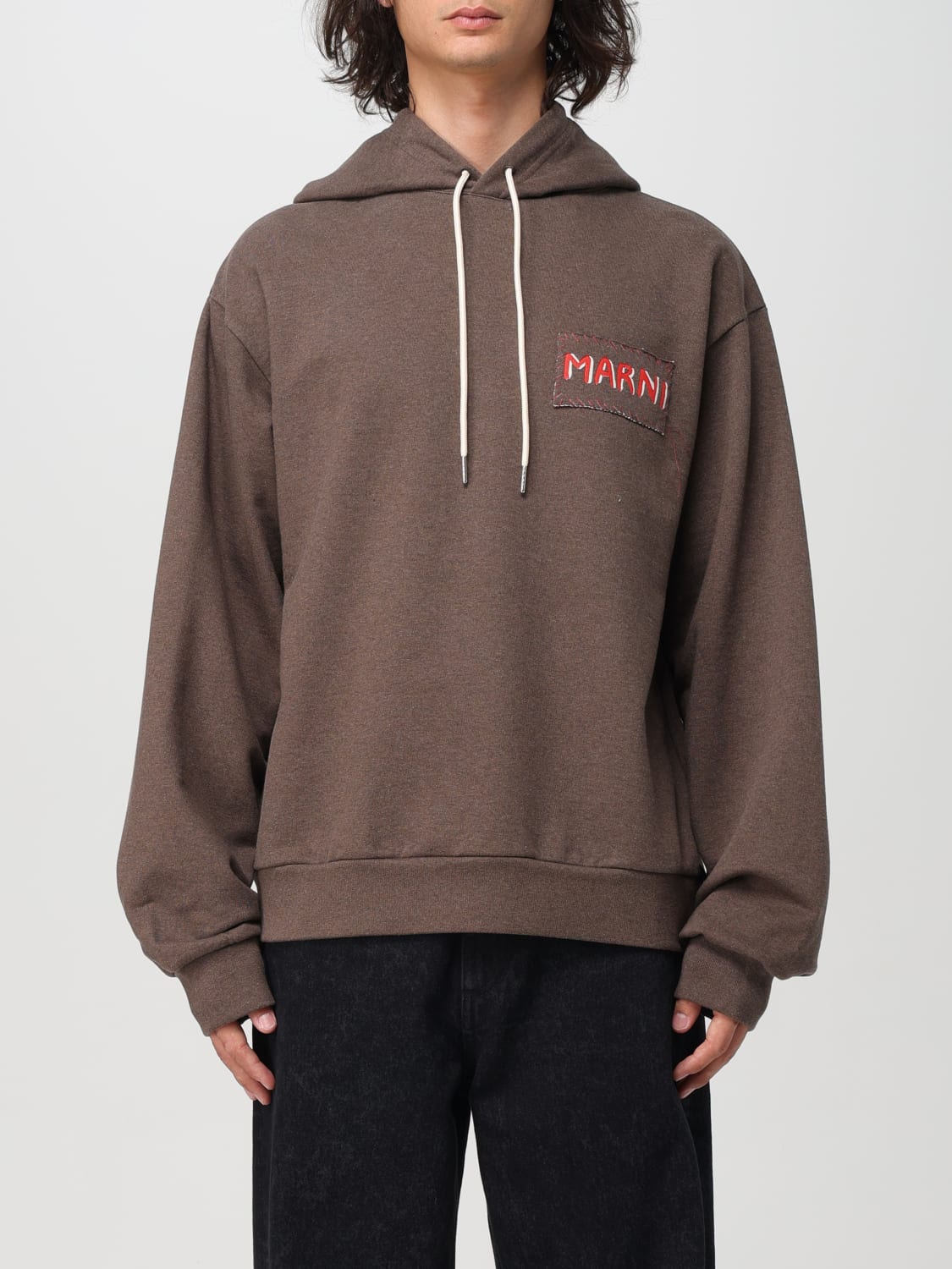 MARNI SWEATSHIRT: Sweatshirt men Marni, Coffee - Img 1