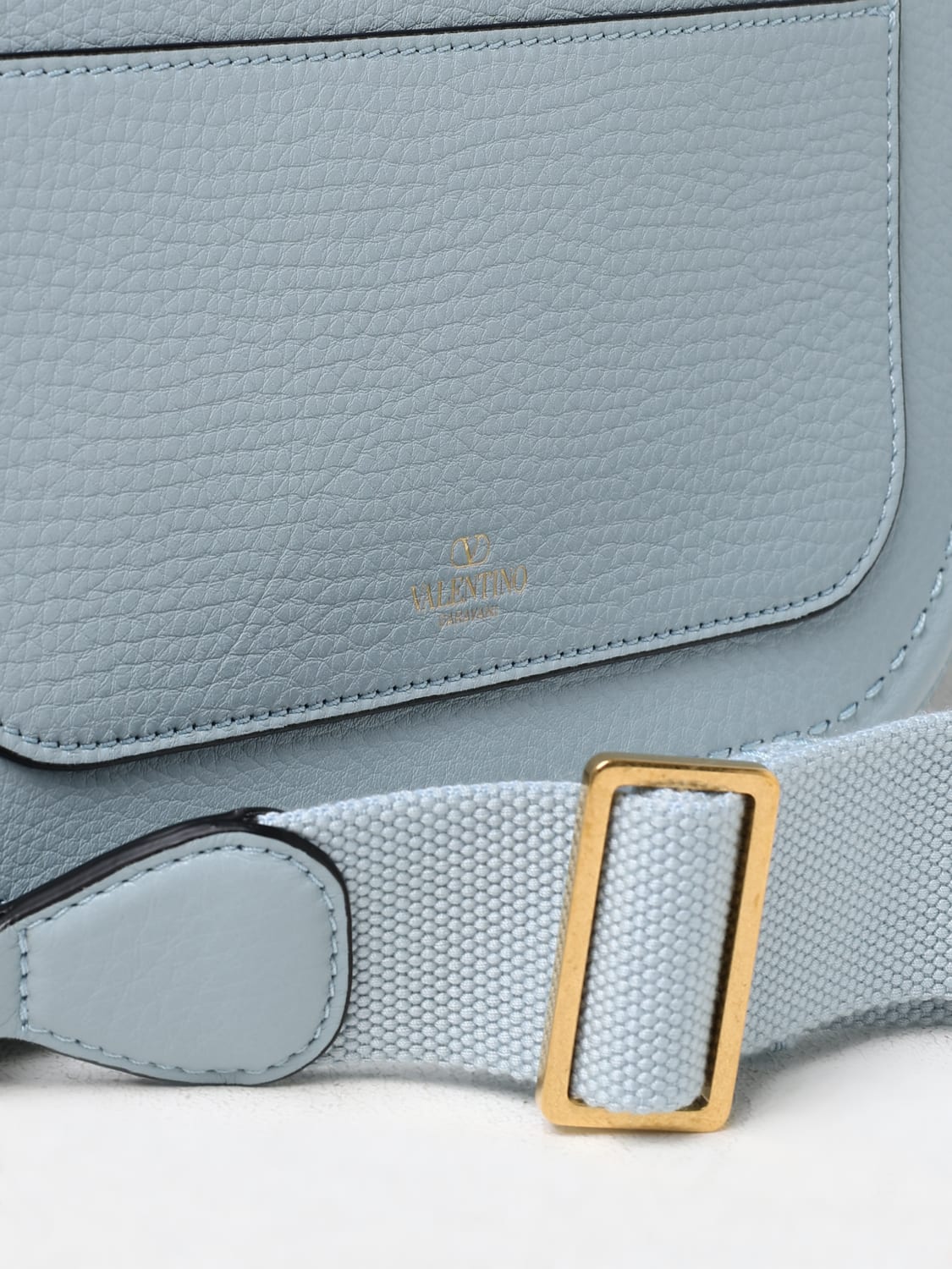 バッグ・カバンその他 VALENTINO Woman Mini bag Gnawed Blue 5W2B0N20IMZ ZJ4 Valentino Garavani Outlet: Shoulder bag woman - Gnawed Blue