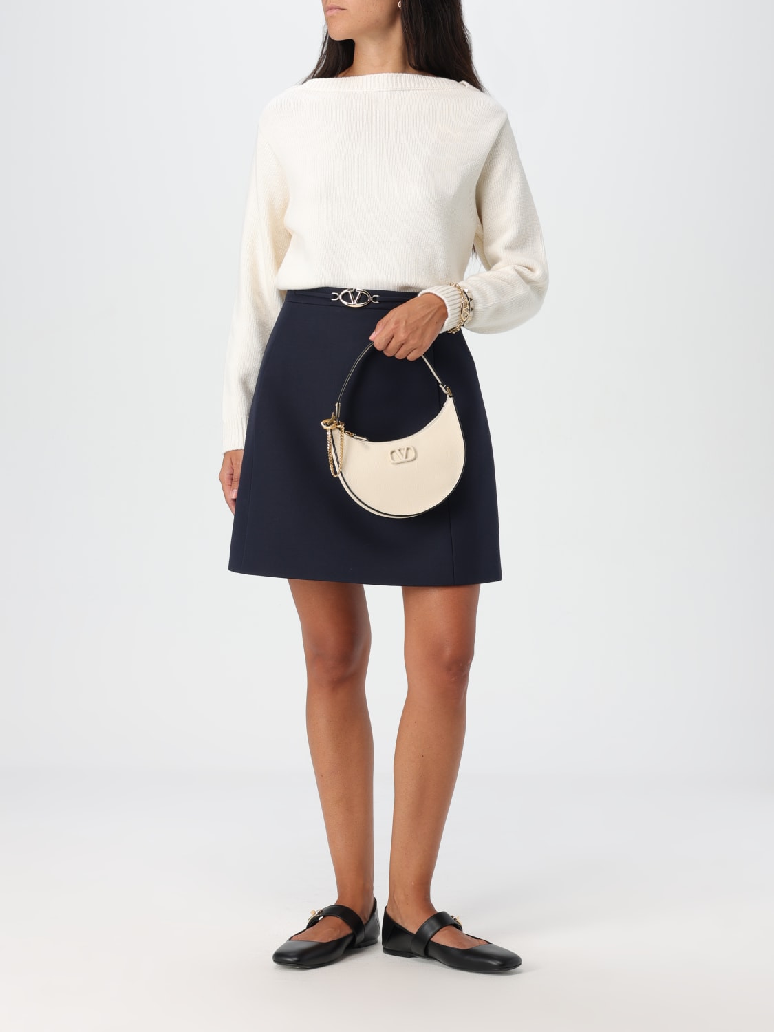 VALENTINO GARAVANI: Shoulder bag woman - Yellow Cream