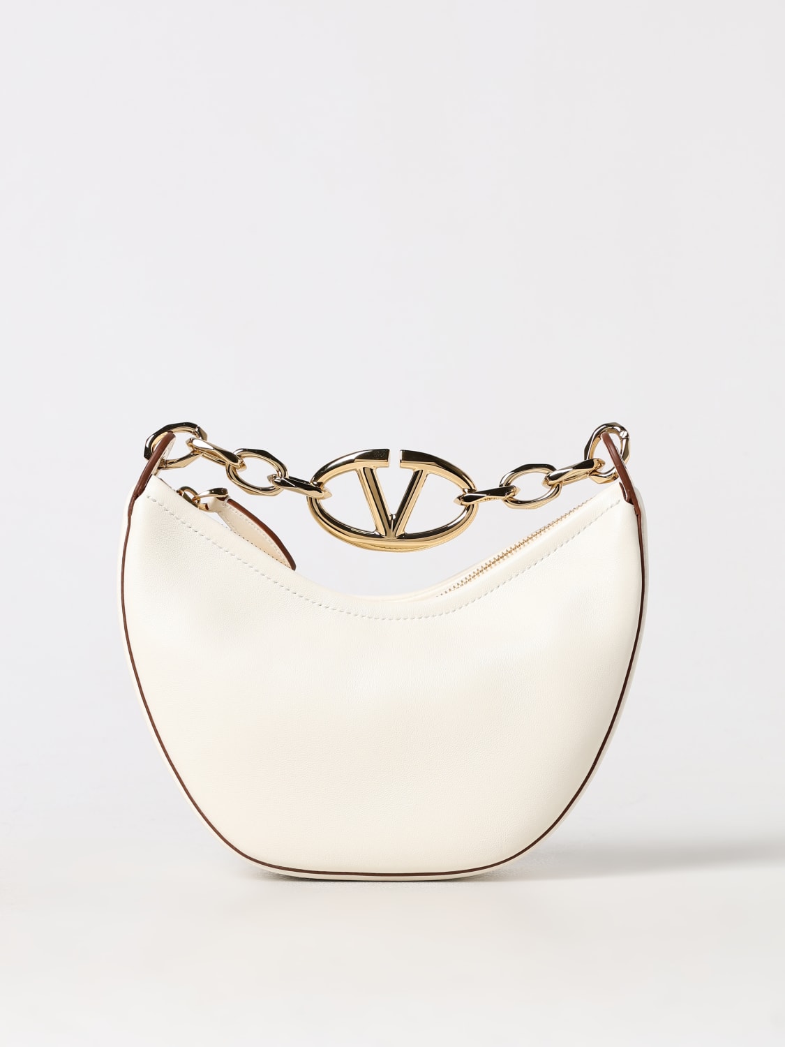 VALENTINO GARAVANI SHOULDER BAG: Shoulder bag woman Valentino Garavani, Yellow Cream - Img 1