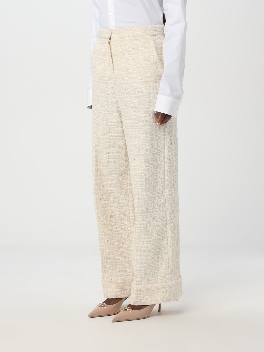 Valentino Outlet: Pants woman - Ivory | Valentino pants