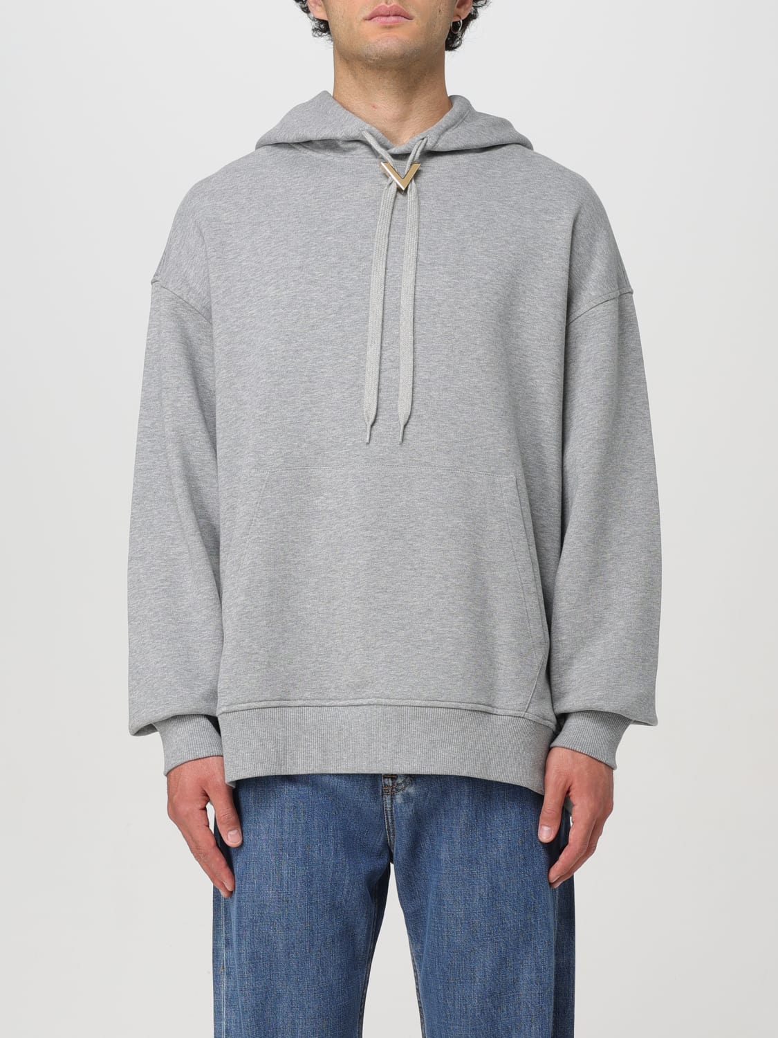 VALENTINO SWEATSHIRT: Sweatshirt men Valentino, Grey - Img 1