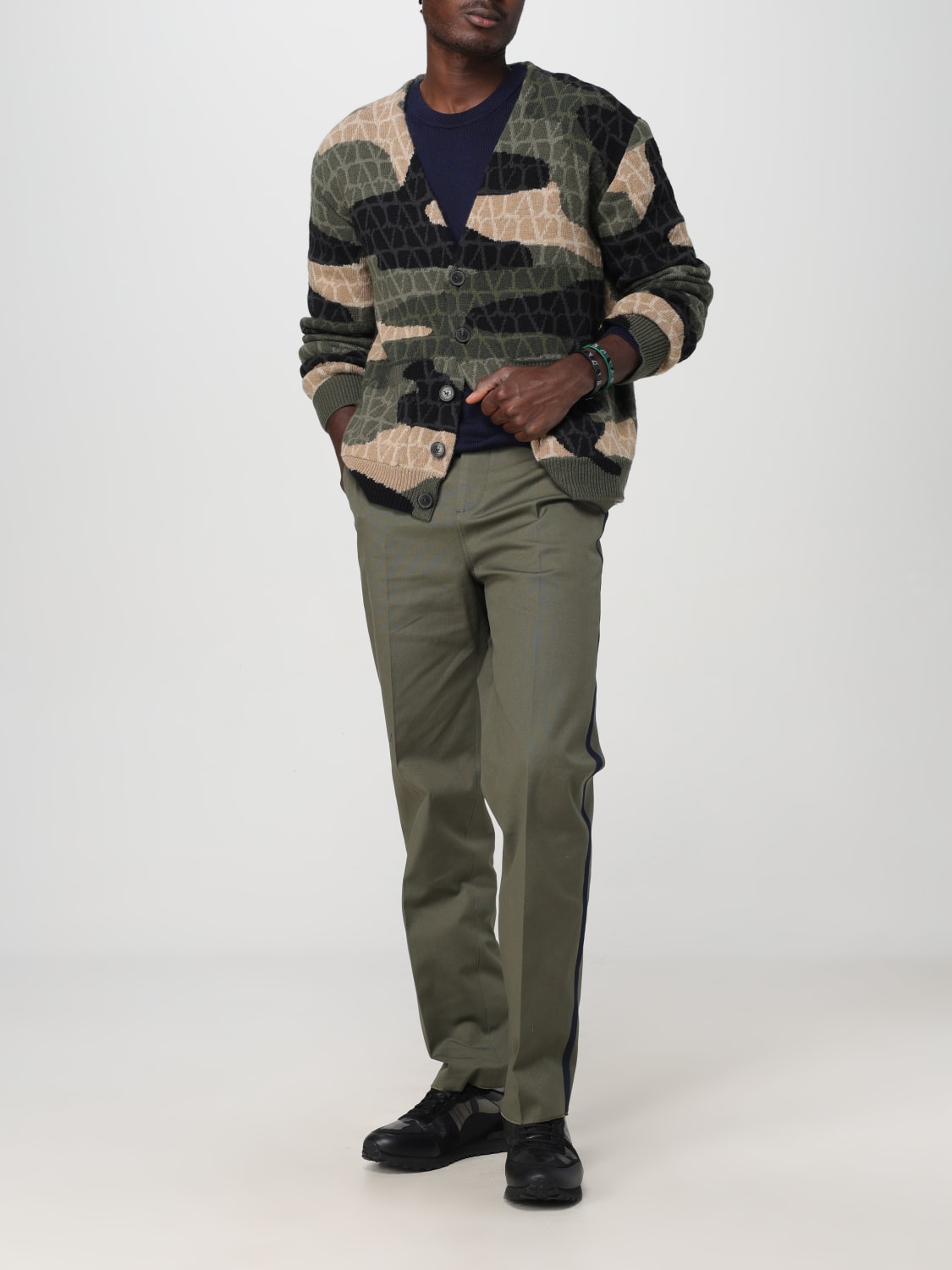 VALENTINO PANTS: Pants men Valentino, Olive - Img 2