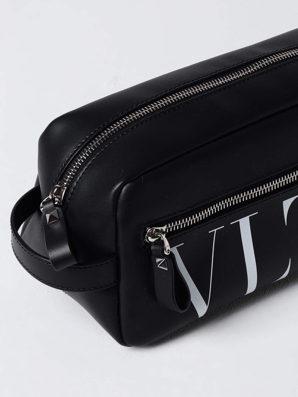 VALENTINO GARAVANI COSMETIC CASE: Valentino Garavani men's toiletry bag, Black - Img 3