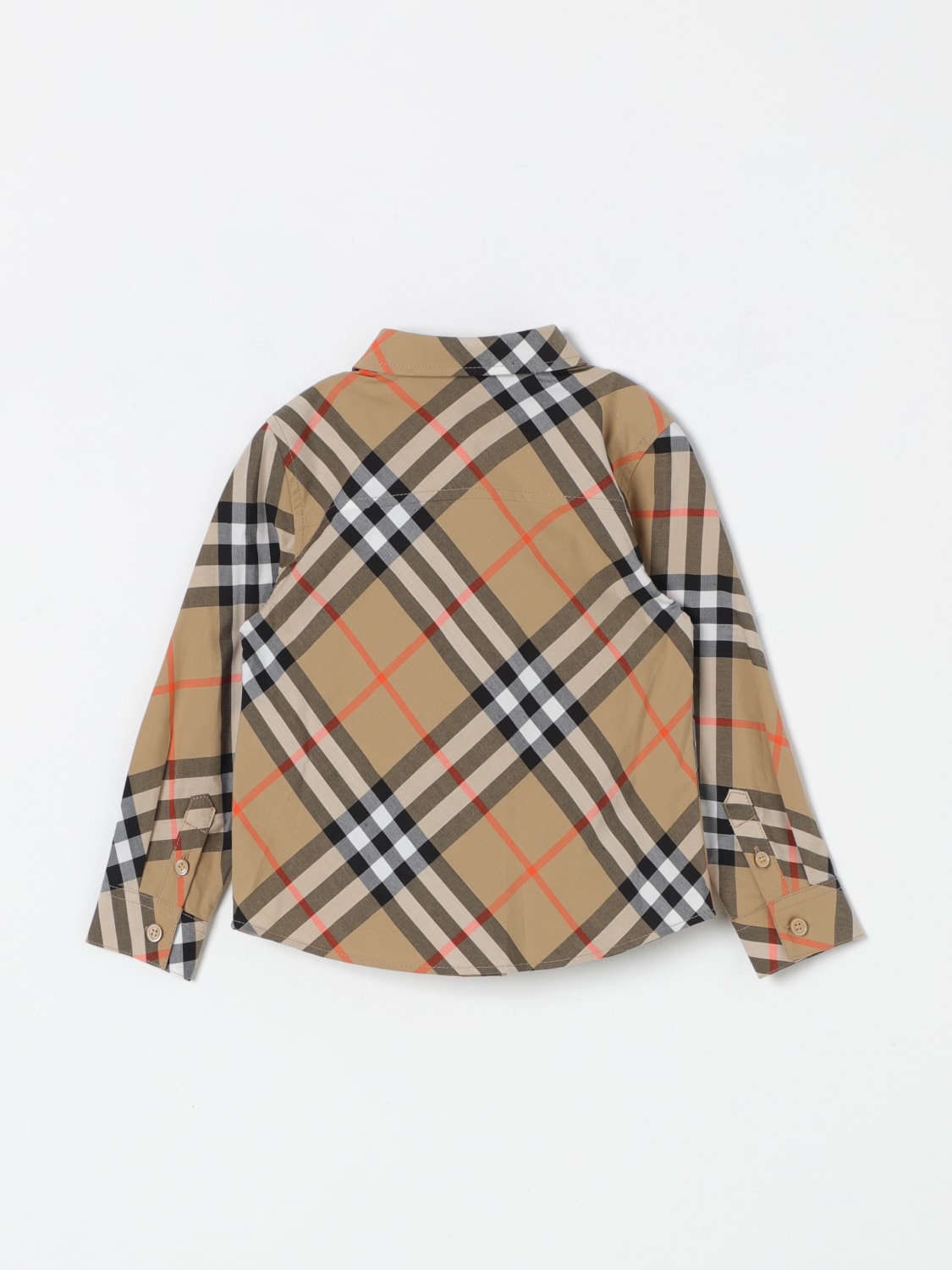 BURBERRY SHIRT: Shirt kids Burberry Kids, Beige - Img 2