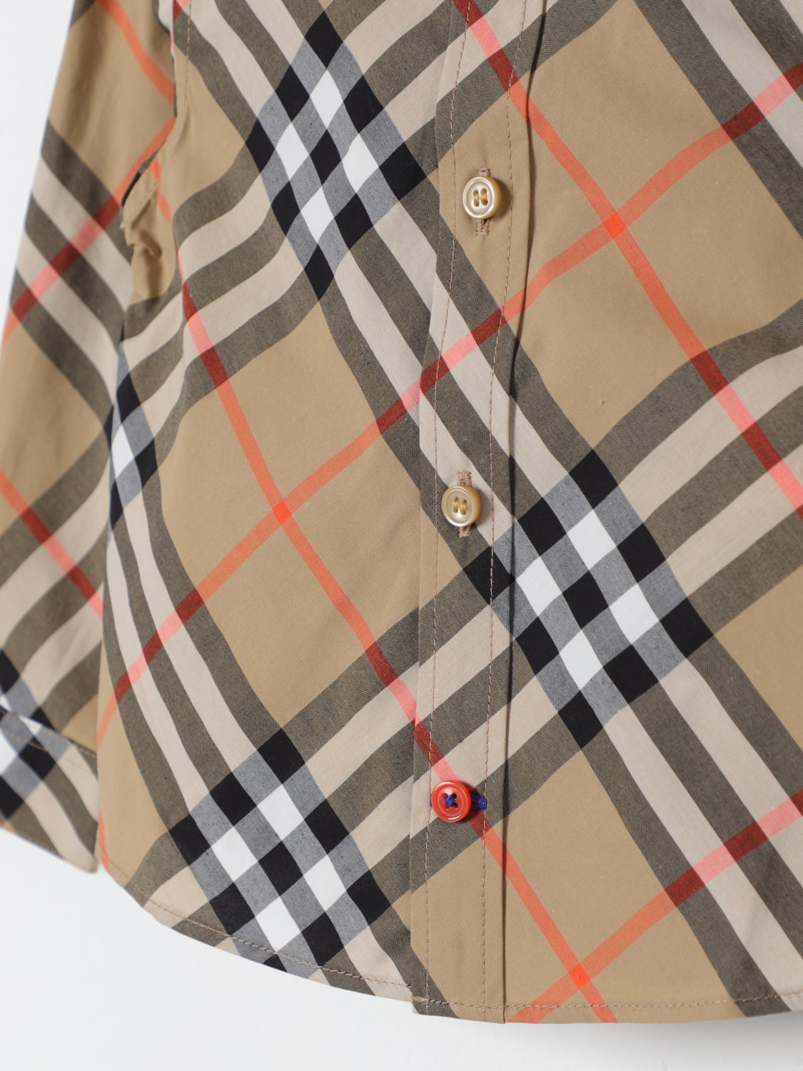 BURBERRY SHIRT: Shirt kids Burberry Kids, Beige - Img 3