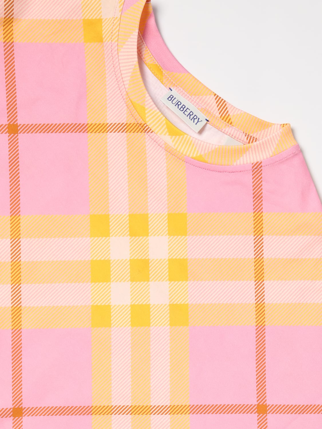 BURBERRY T-SHIRT: T-shirt kinder Burberry Kids, Pink - Img 3