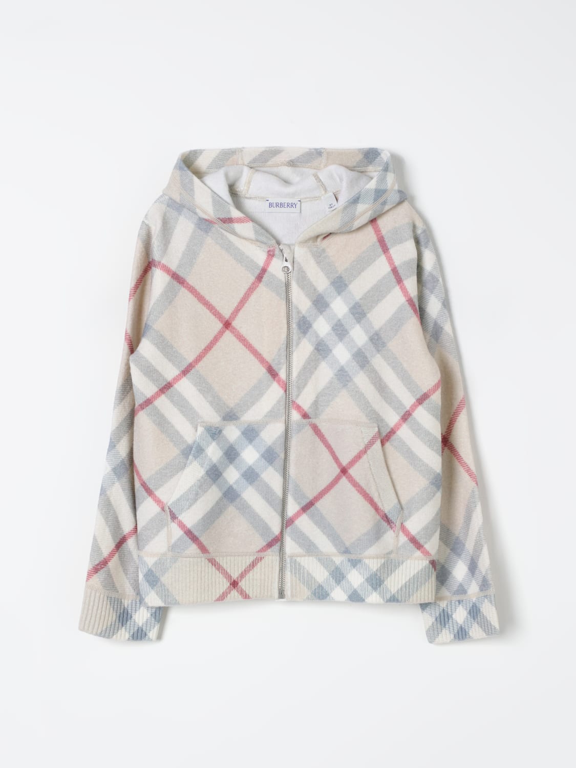 BURBERRY SWEATER: Sweater kids Burberry Kids, Dove Grey - Img 1