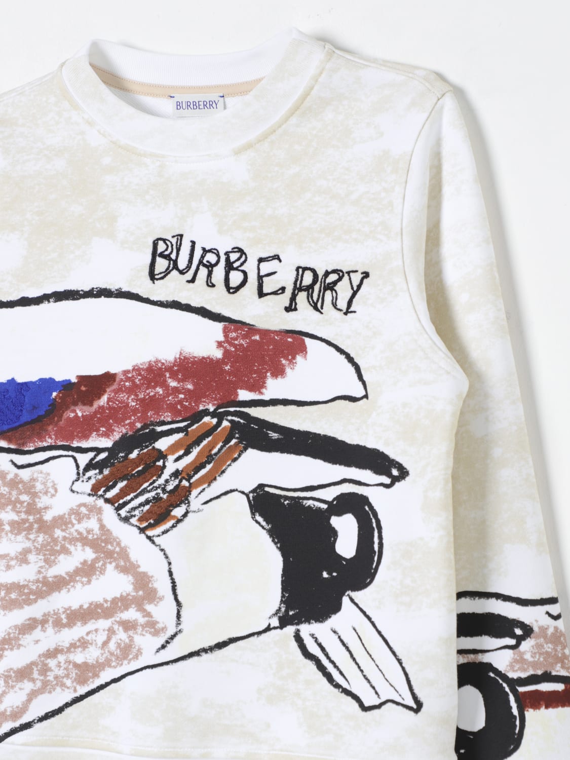 BURBERRY 스웨터: 스웨터 남아 Burberry Kids, 화이트 - Img 3